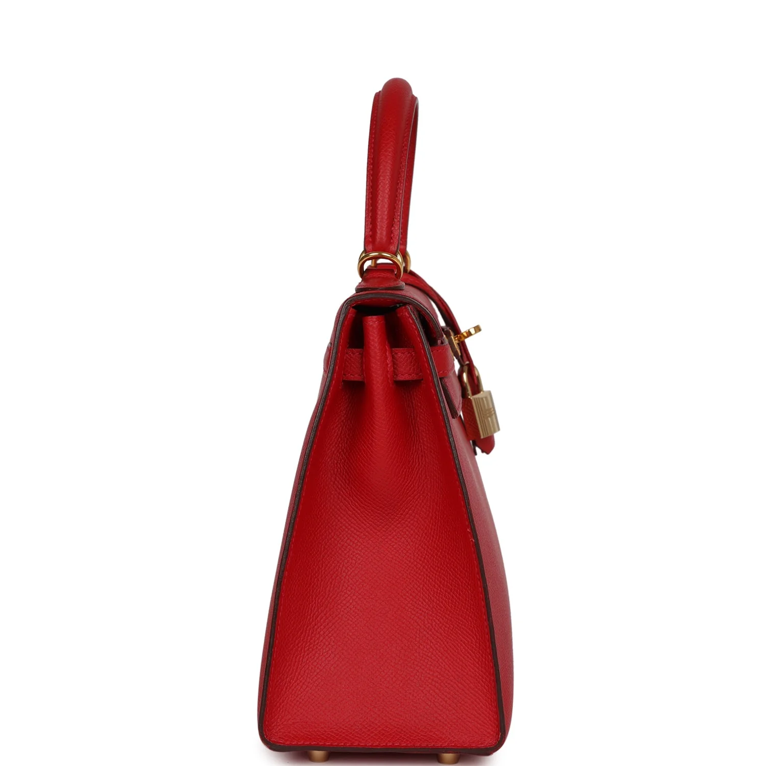 Her Kelly Sellier 25 Rouge Casaque Epsom Gold Hardware