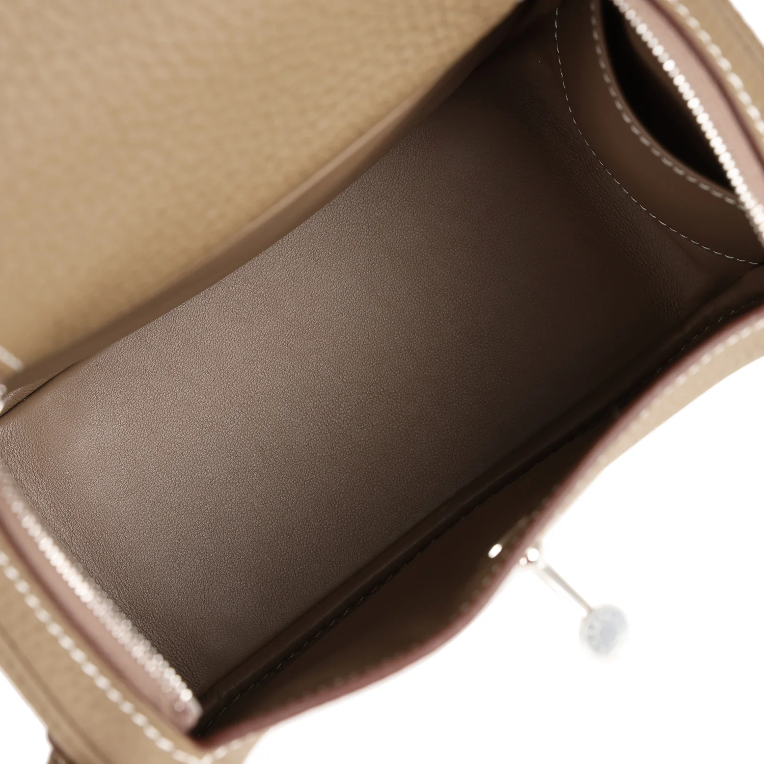 Her Mini Lindy Etoupe Clemence Palladium Hardware