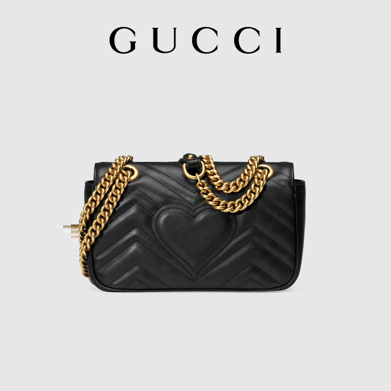 GG Marmont Matelass Black Mini Bag