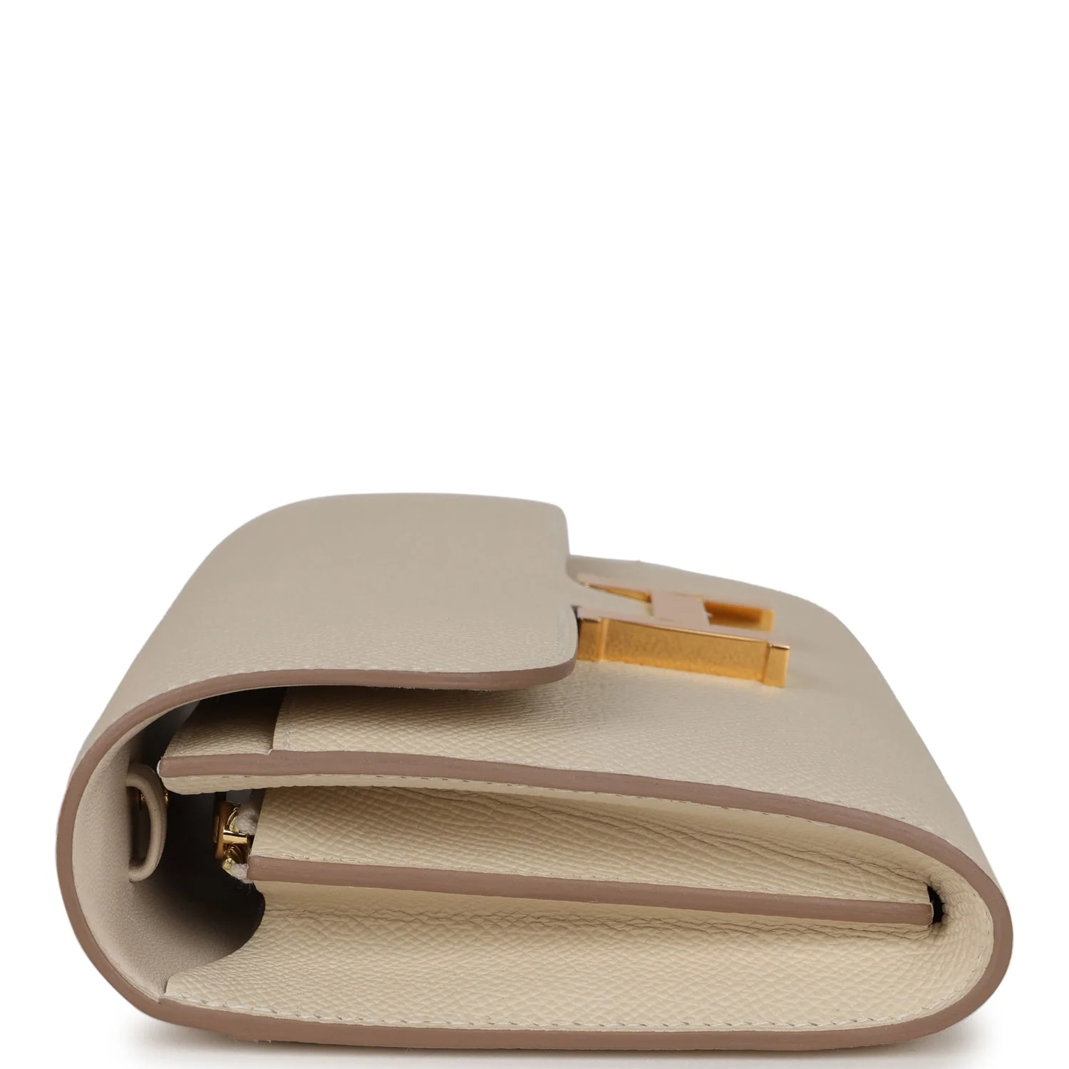 Her Constance To Go Wallet Craie Epsom Gold Hardware