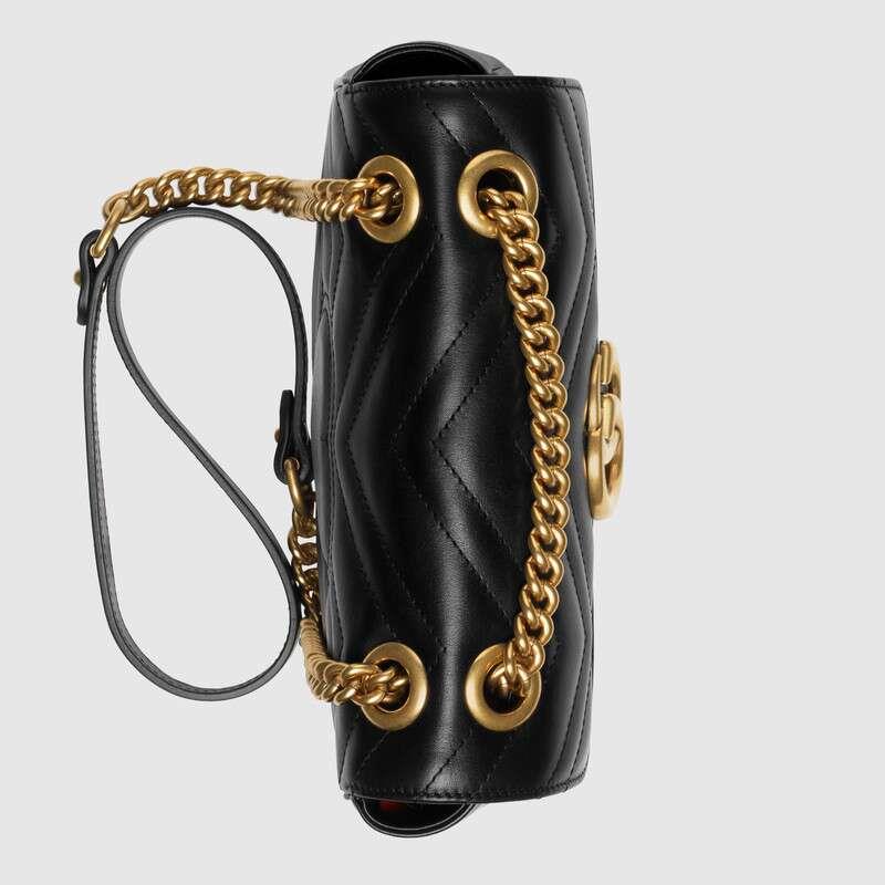 GG Marmont Matelass Black Mini Bag
