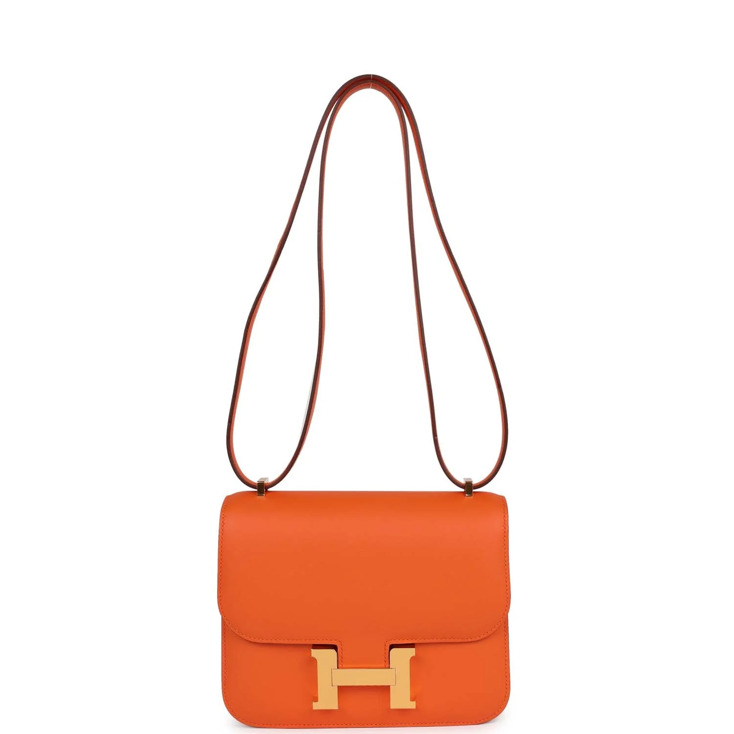 Her Constance 18 Orange Swift Gold Hardware
