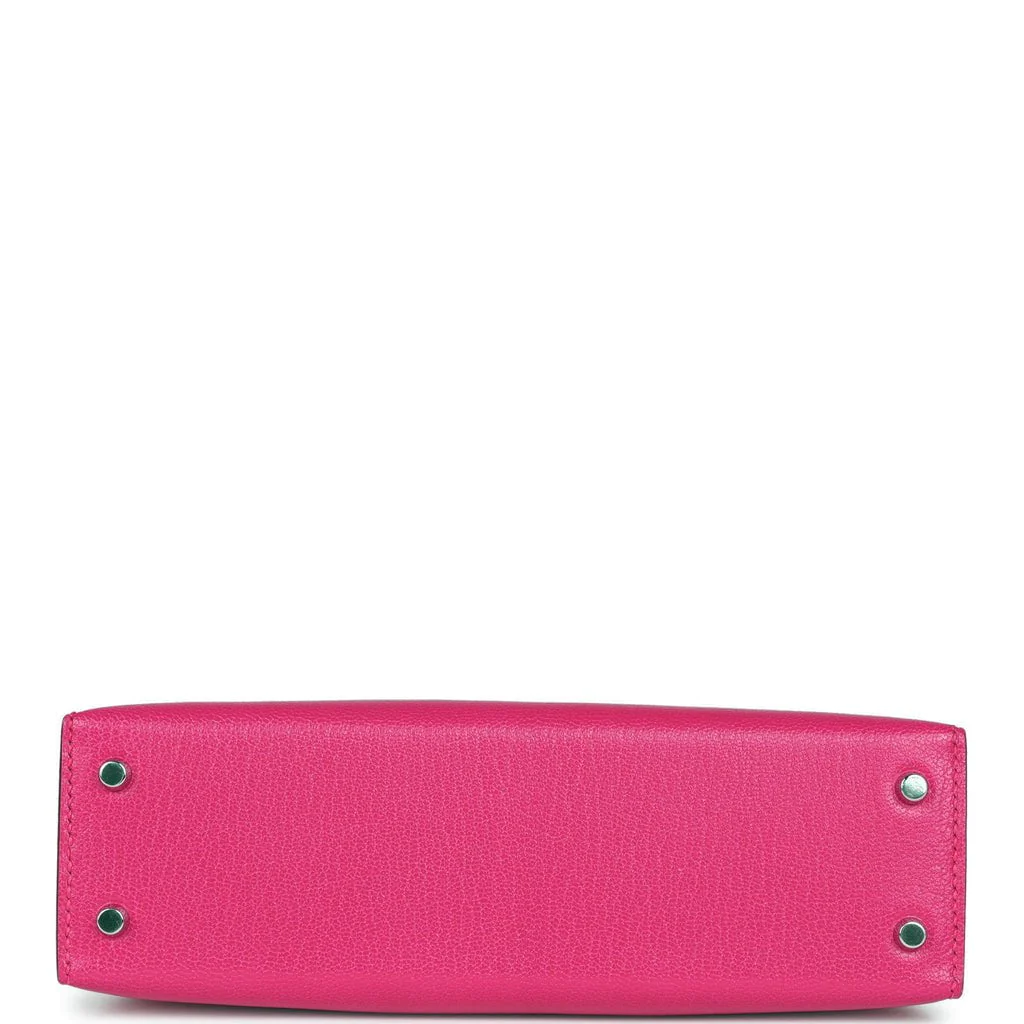 Her Kelly 20 Rose Extreme Chevre Chamkila Palladium Hardware