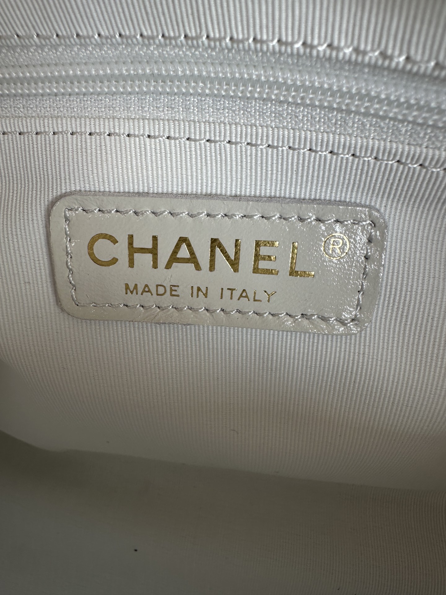 CHANEL Hobo Handbag White- AS4912