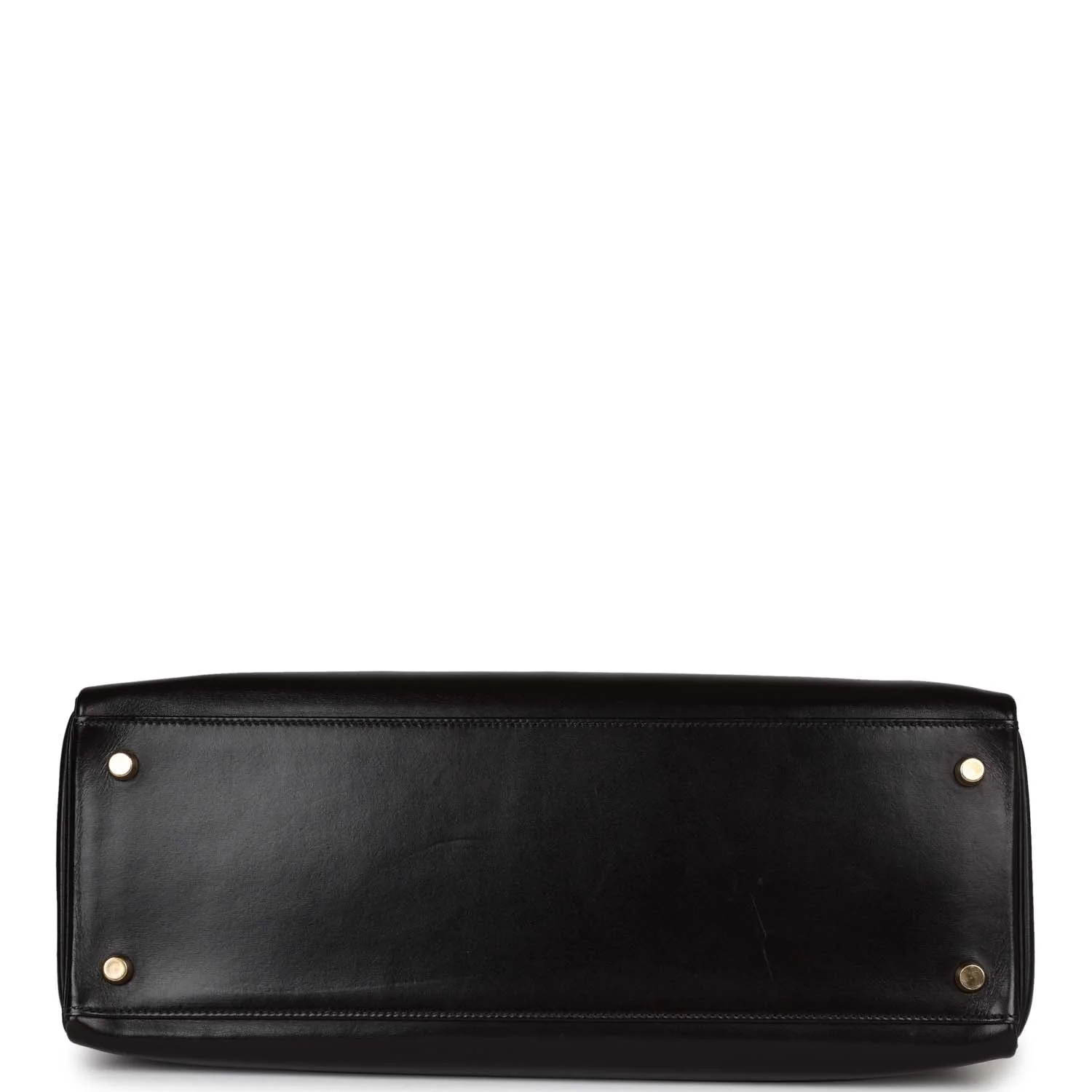 Her Kelly 35 Retourne Black Box Gold Hardware