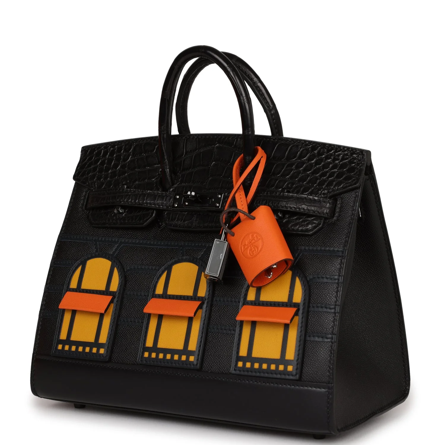 Her Sac Faubourg Birkin 20 So Black Matte Alligator Black Hardware