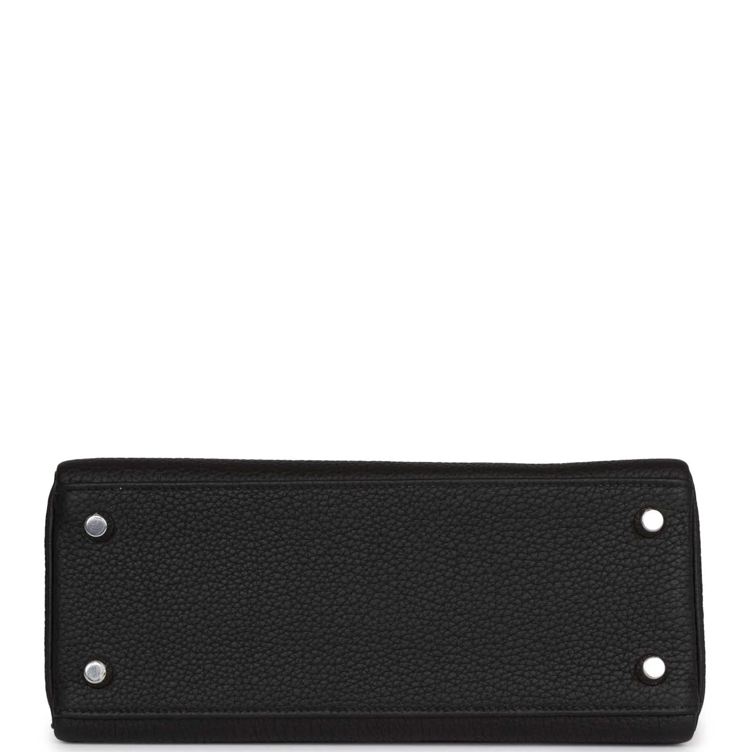 Her Kelly Retourne 25 Black Togo Palladium Hardware
