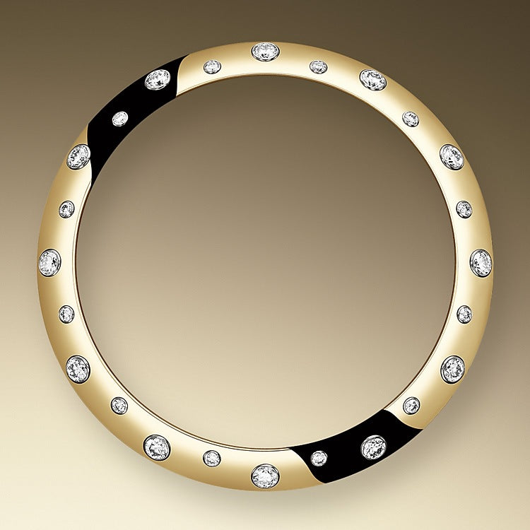 Datejust 31, Oystersteel, 18kt Yellow Gold and diamonds, Ref# 278343RBR-0016