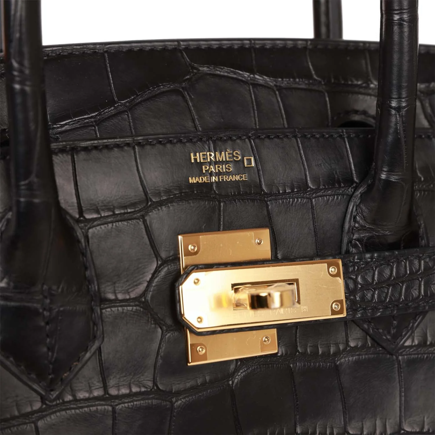 Her Birkin 30 Black Matte Alligator Gold Hardware