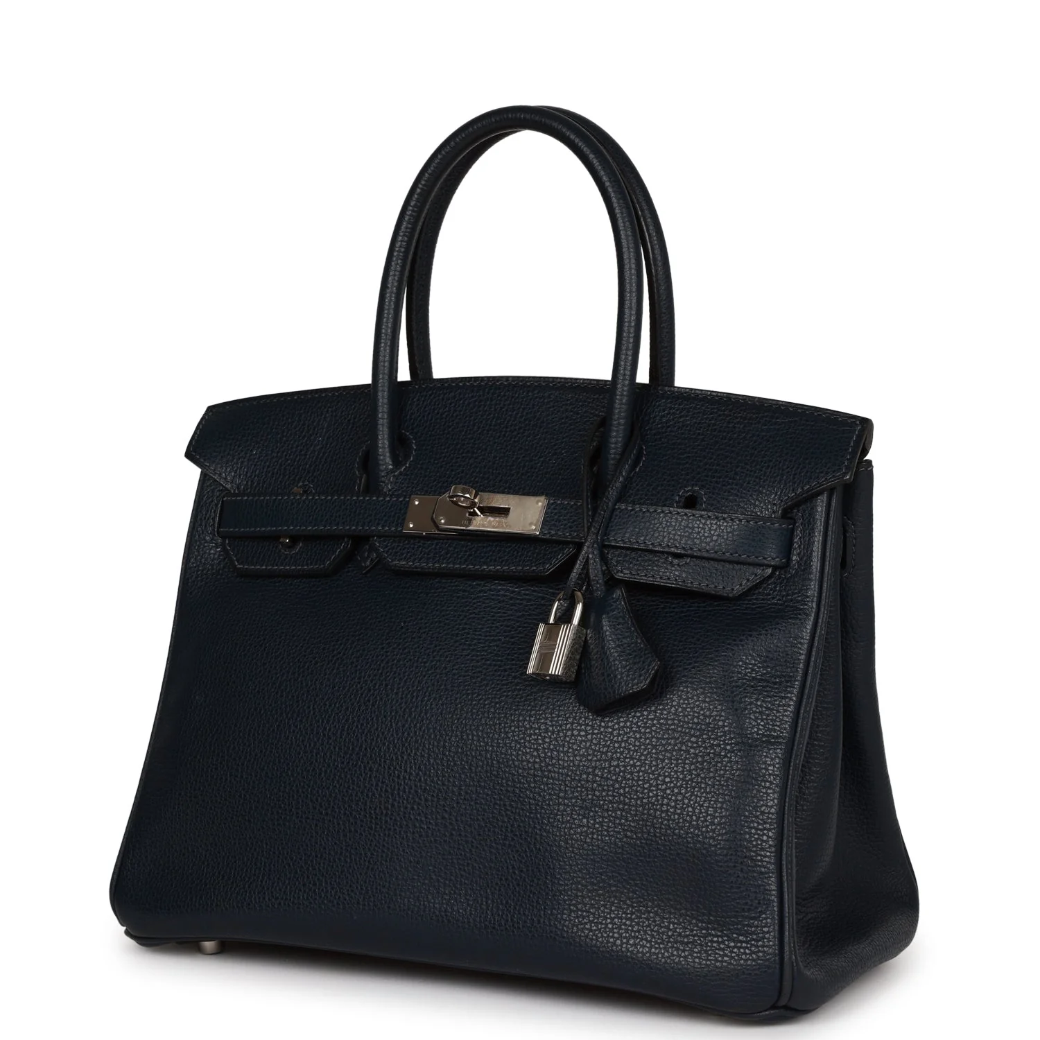 Her Birkin 30 Bleu Indigo Vache Liegee Palladium Hardware