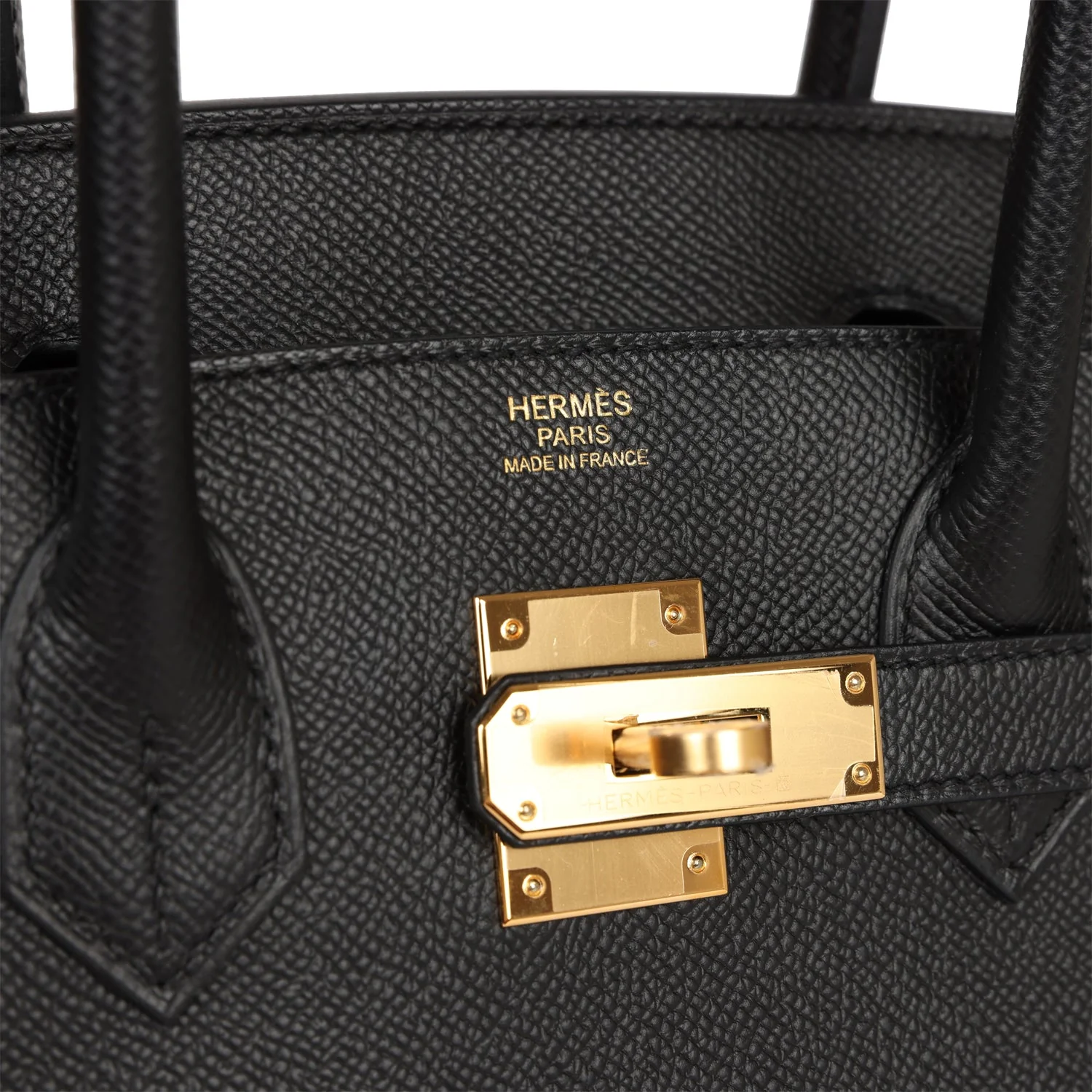Her Birkin Sellier 30 Black Epsom Gold Hardware