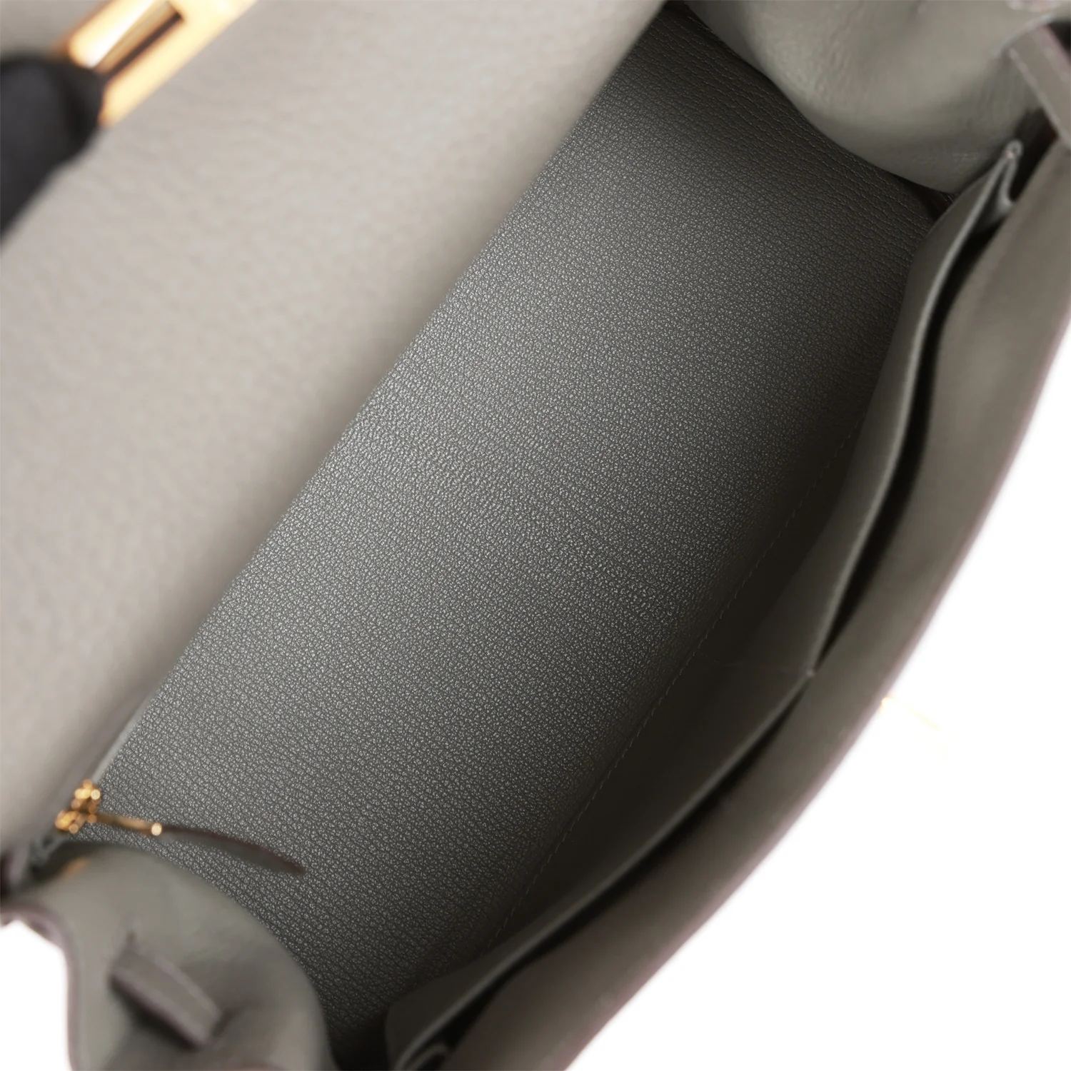 Her Kelly Retourne 28 Gris Meyer Clemence Gold Hardware