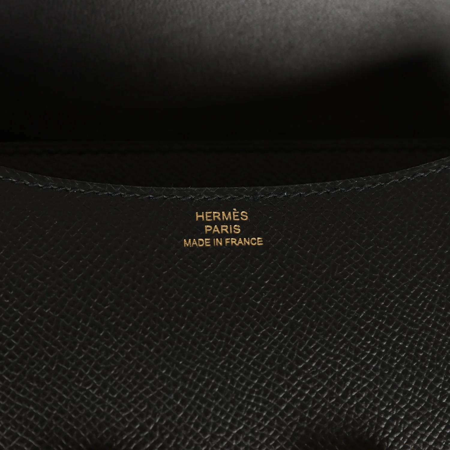 Her Constance 18 Black Epsom Gold Hardware