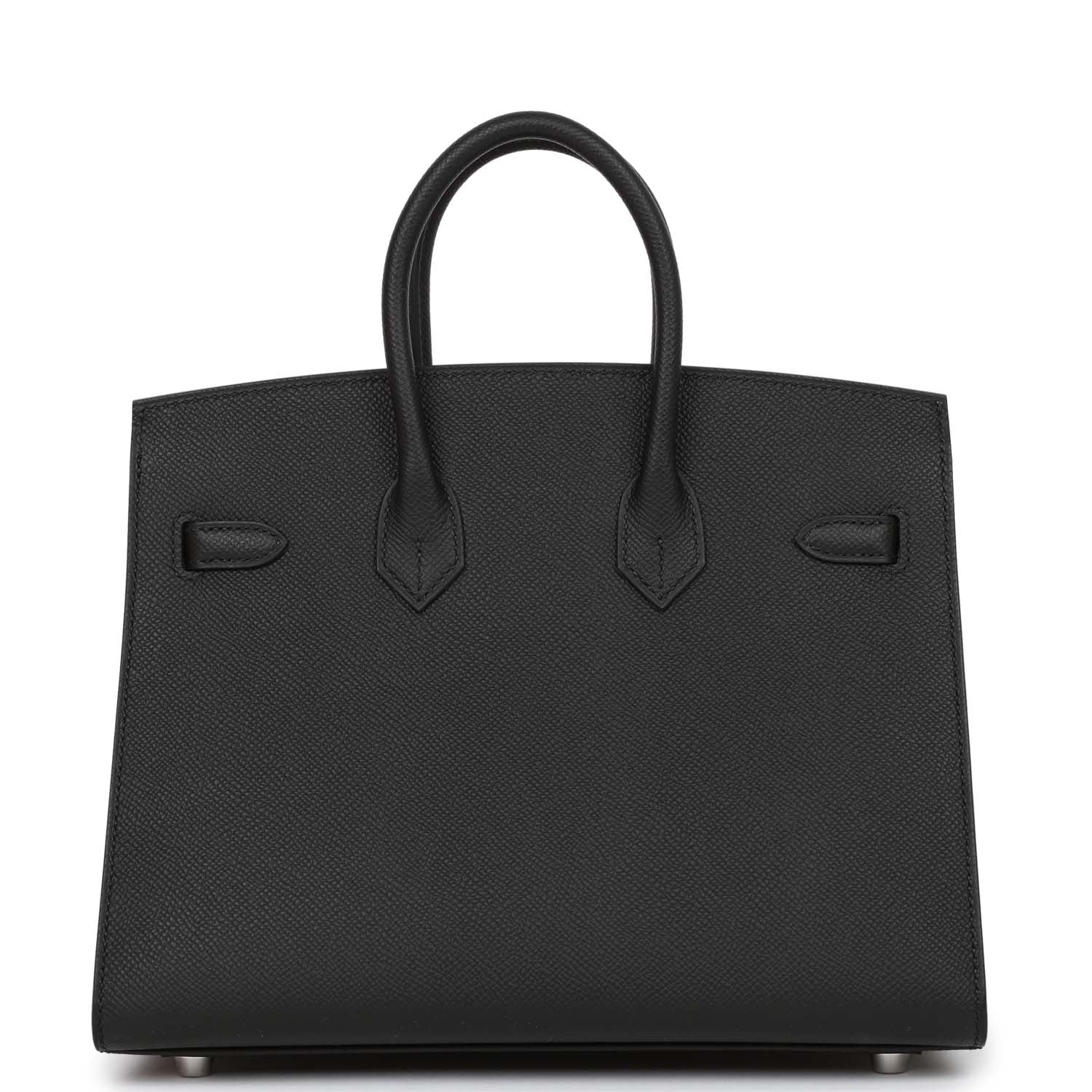 Her Birkin Sellier 25 Black Epsom Palladium Hardware