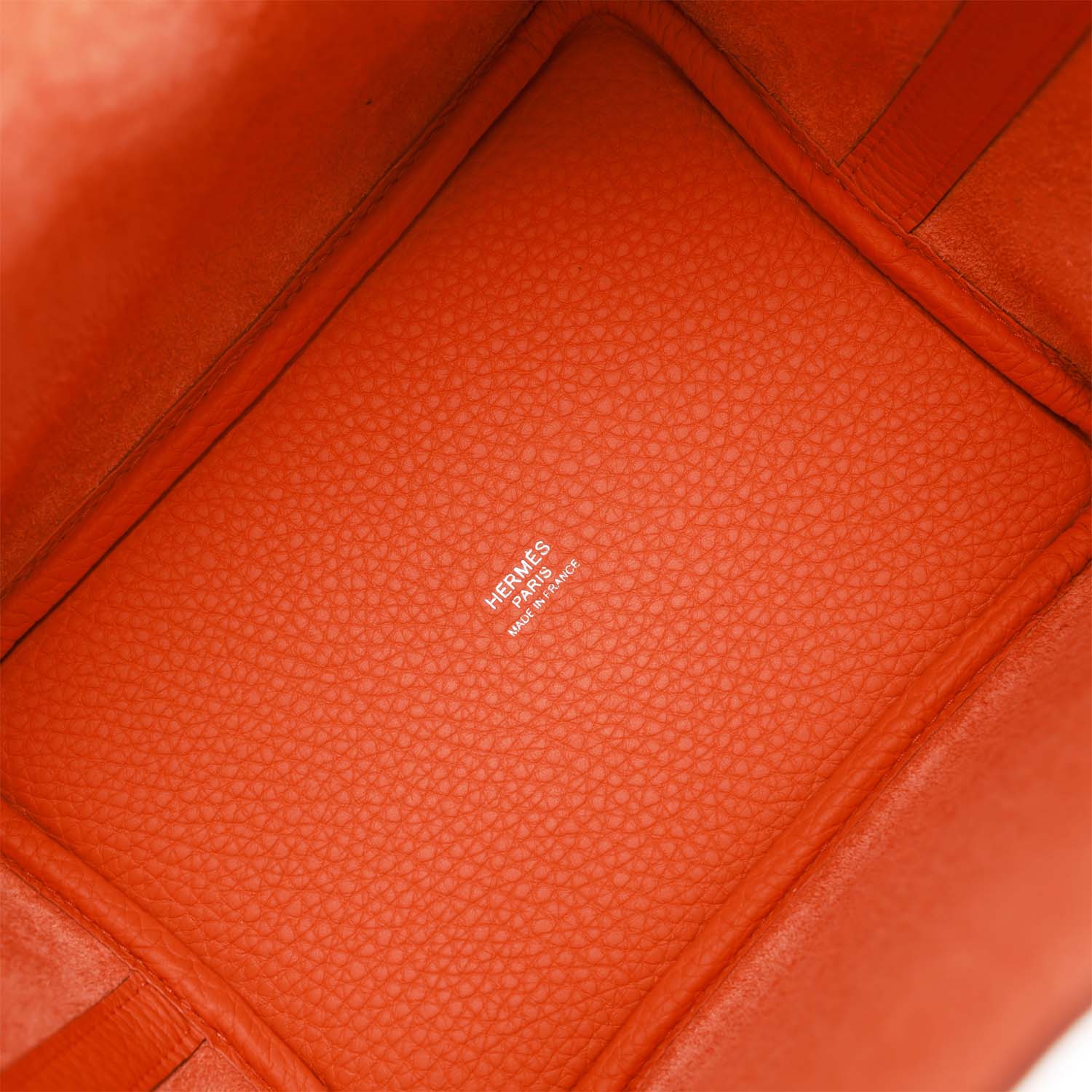 Her Picotin Lock 18 Orange Clemence Palladium Hardware
