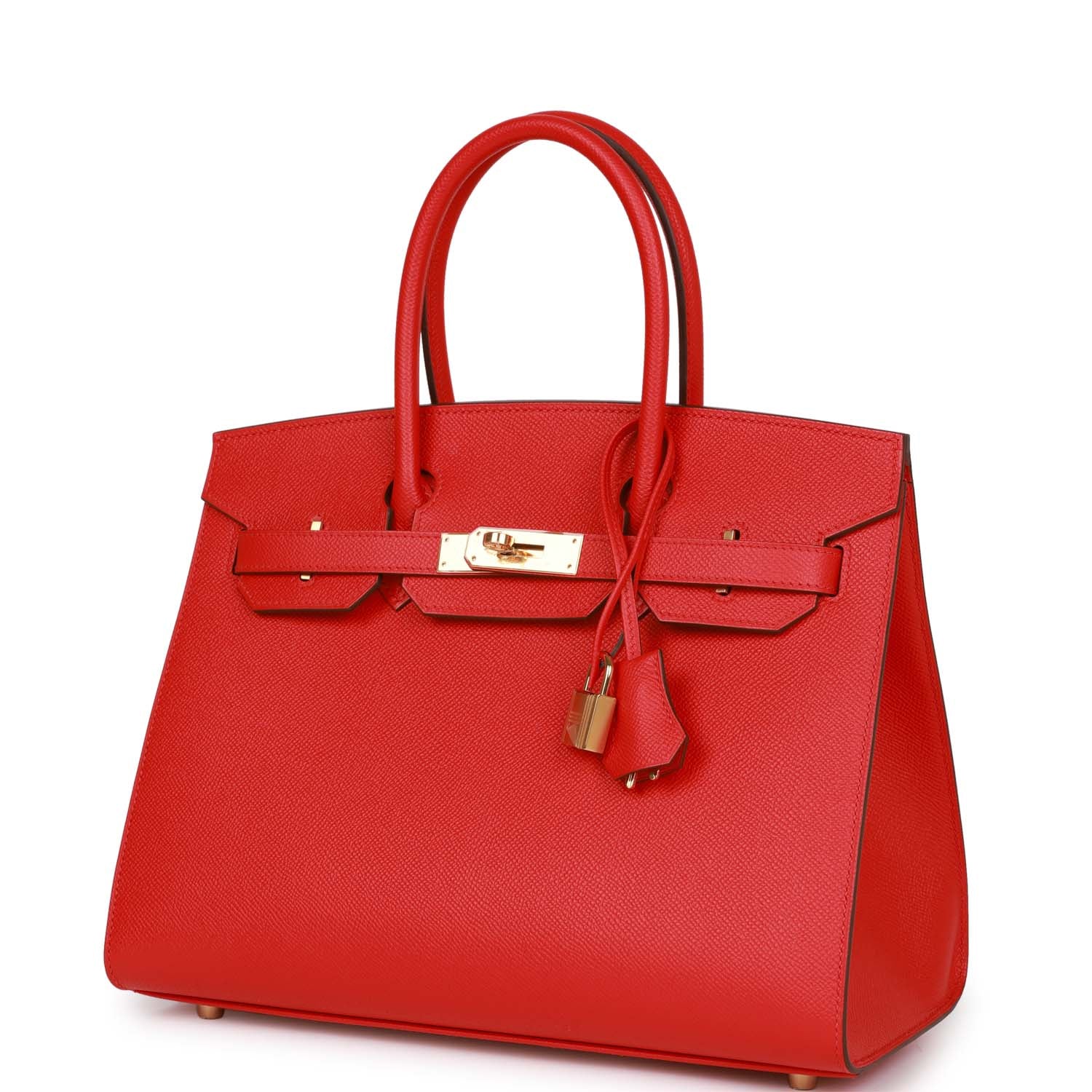 Her Birkin Sellier 30 Rouge Casaque Epsom Gold Hardware