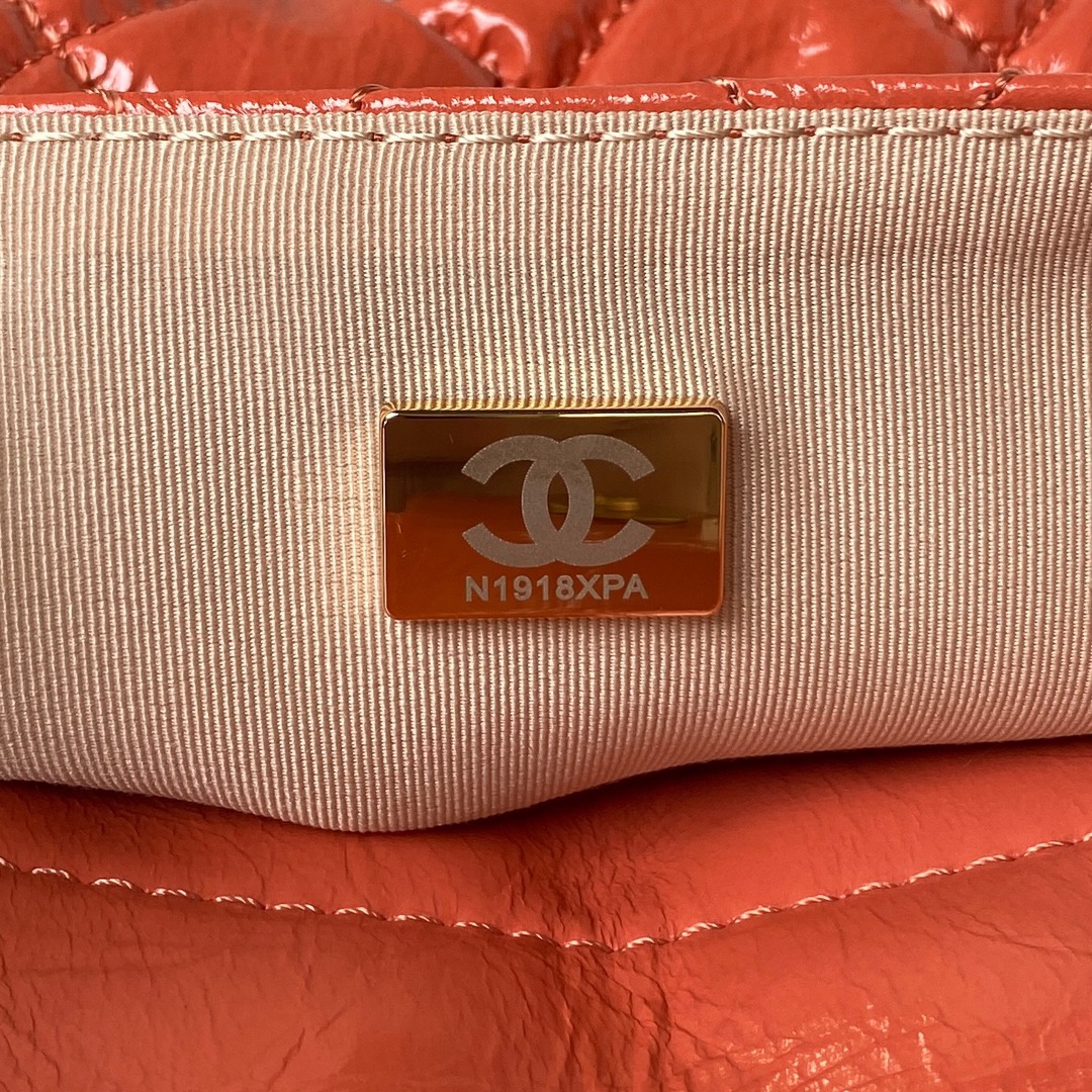 CHANEL Hobo Handbag Khaki-AS4322