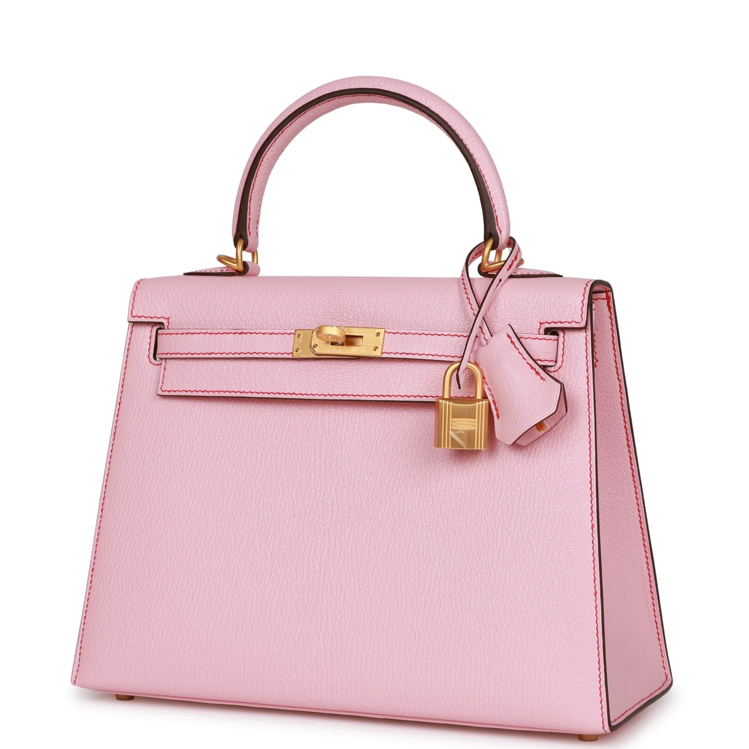 Her Special Order (HSS) Kelly Sellier 25 Rose Sakura Chevre Brushed Gold Hardware