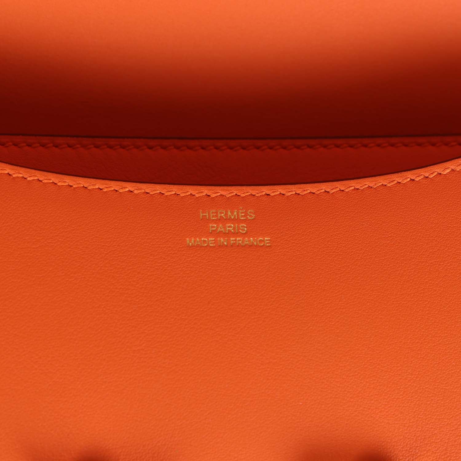 Her Constance 18 Orange Swift Gold Hardware