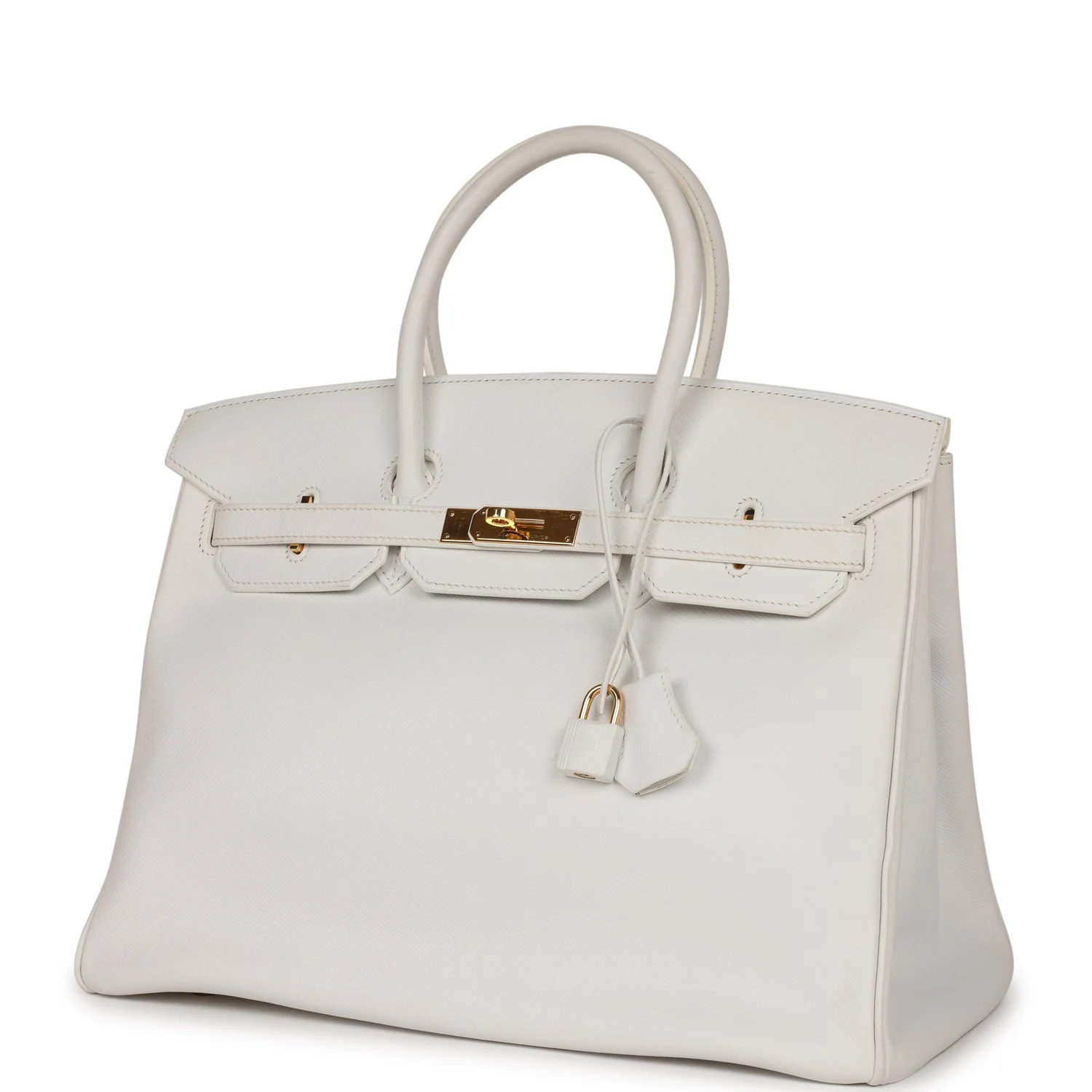 Her Birkin 35 White Epsom Gold Hardware