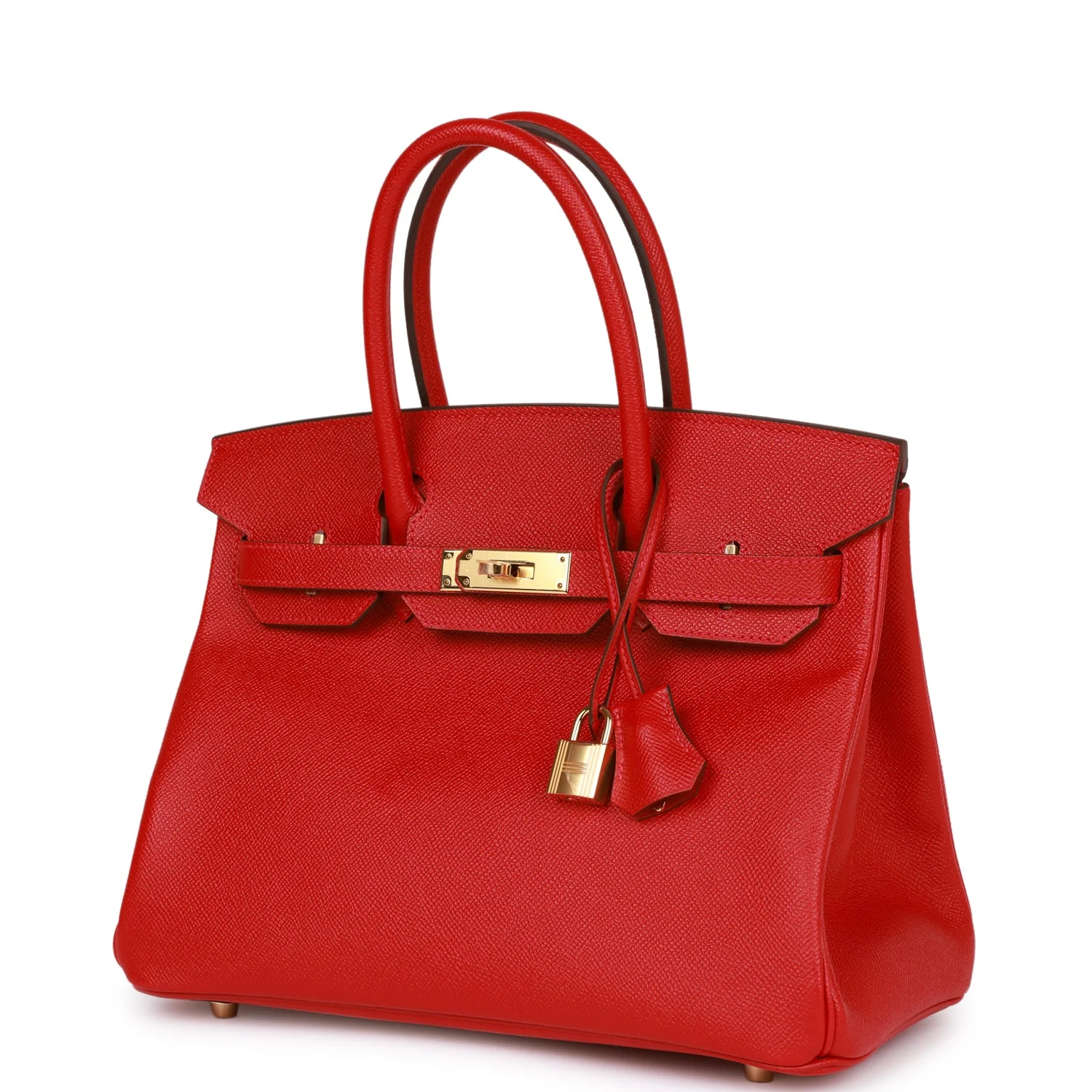 Her Birkin 30 Rouge Casaque Epsom Gold Hardware