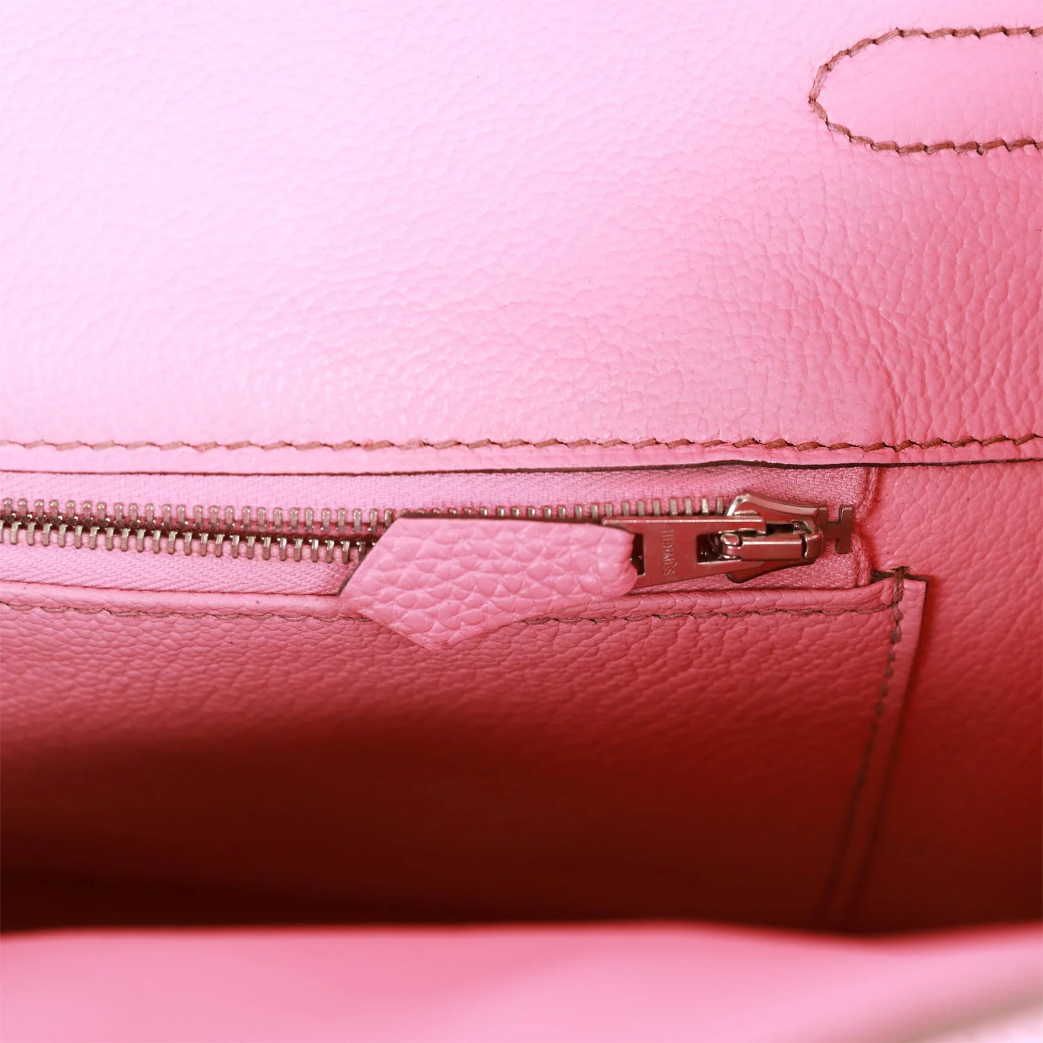 Her Birkin 35 Bubblegum Togo Palladium Hardware