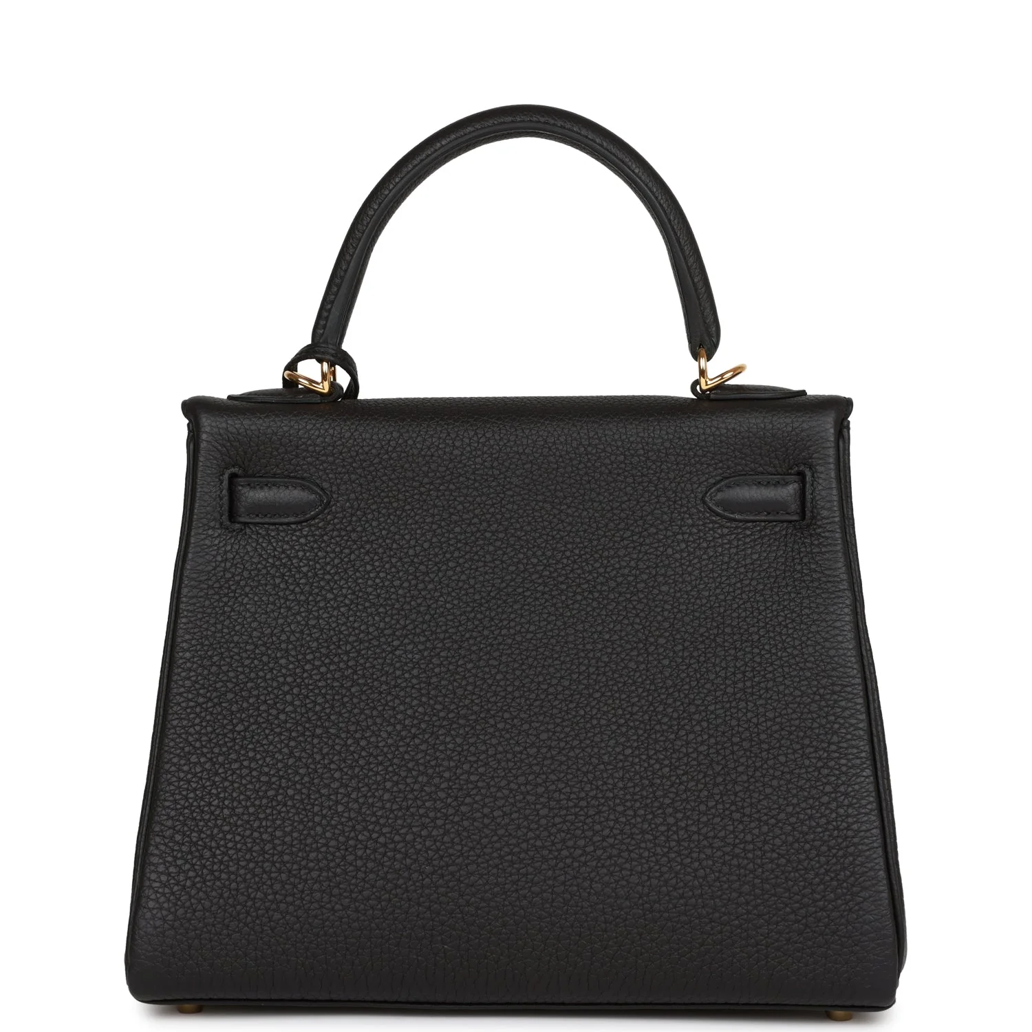 Her Kelly Retourne 25 Black Togo Gold Hardware