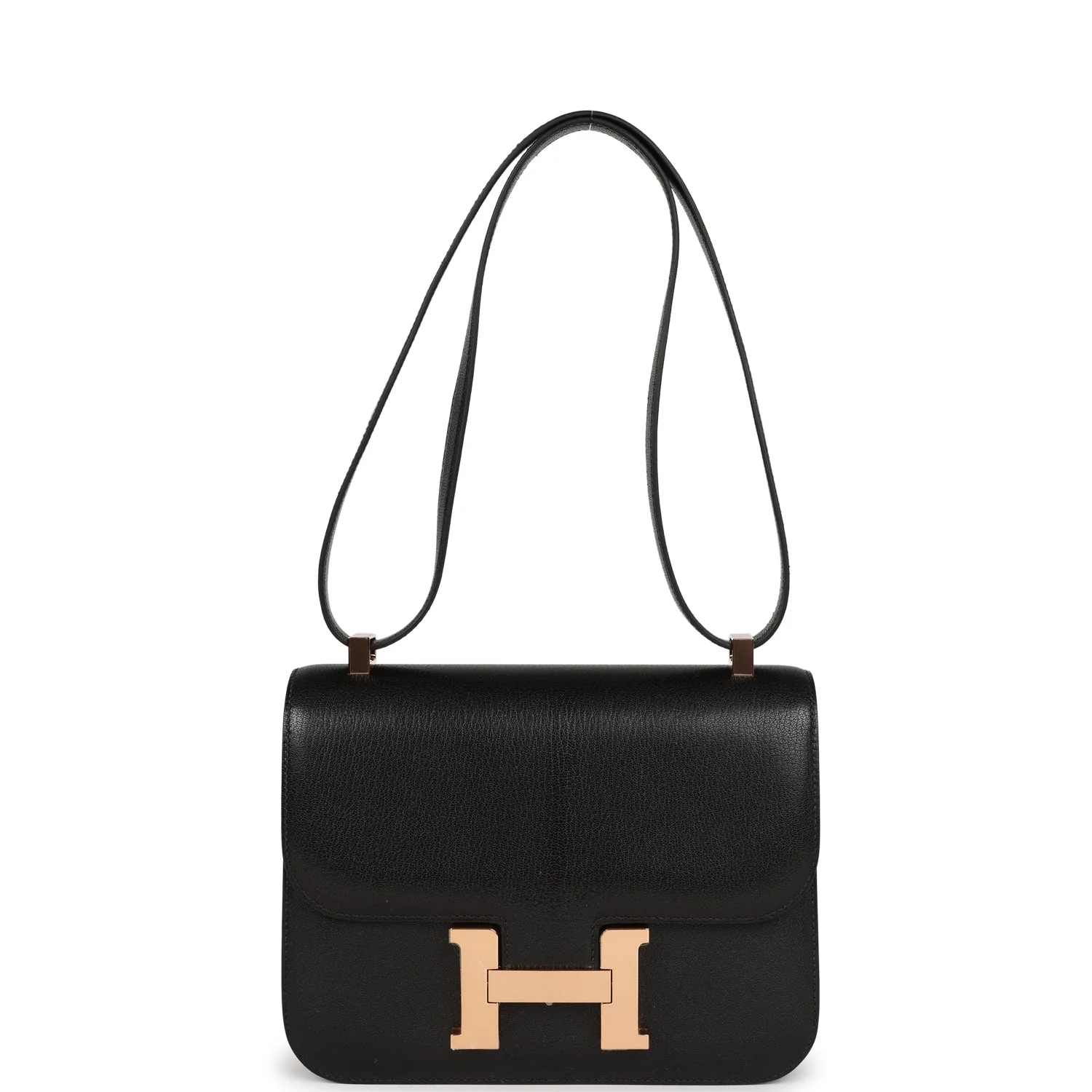 Her Constance 1-24 Black Chevre Chamkila Rose Gold Hardware