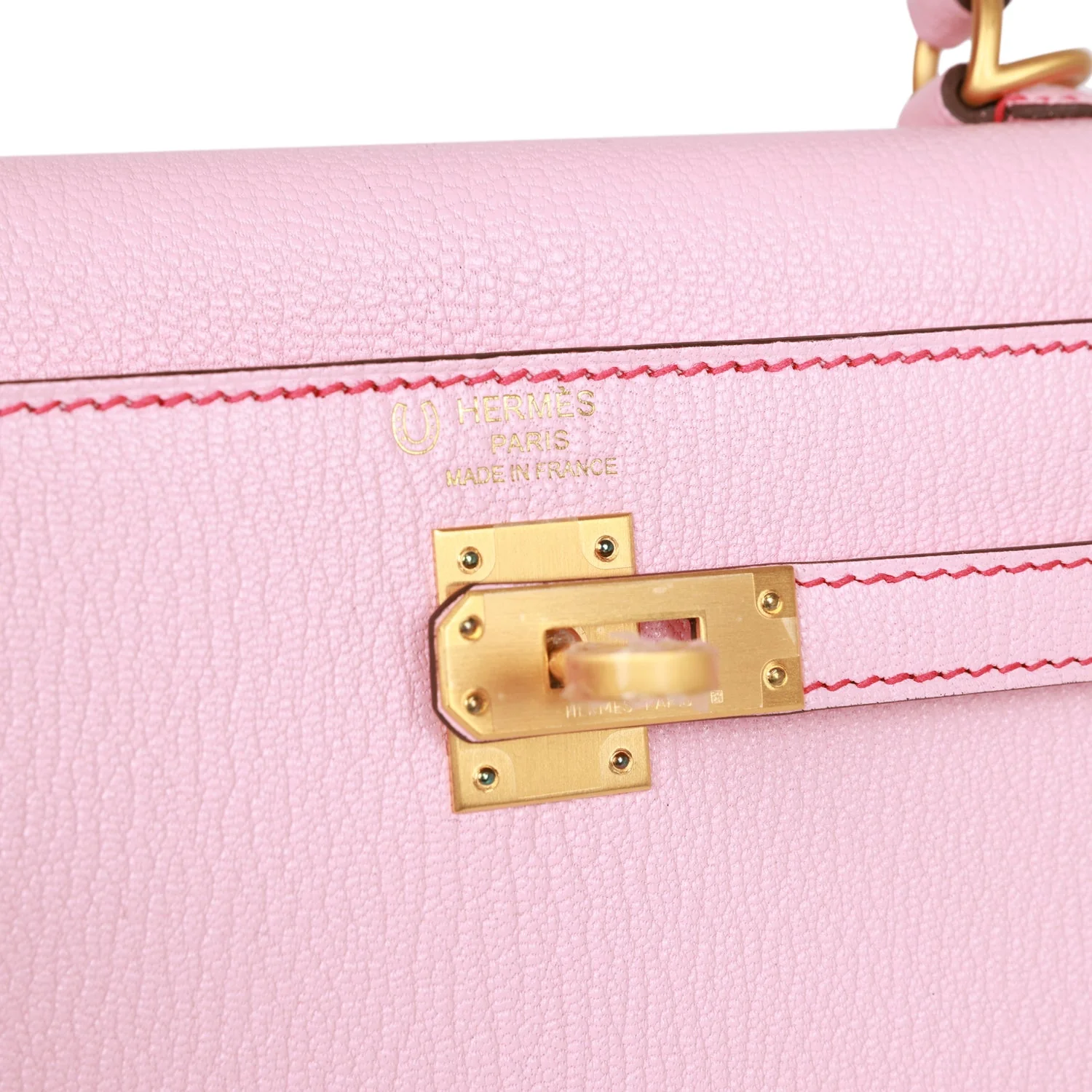 Her Special Order (HSS) Kelly Sellier 25 Rose Sakura Chevre Brushed Gold Hardware