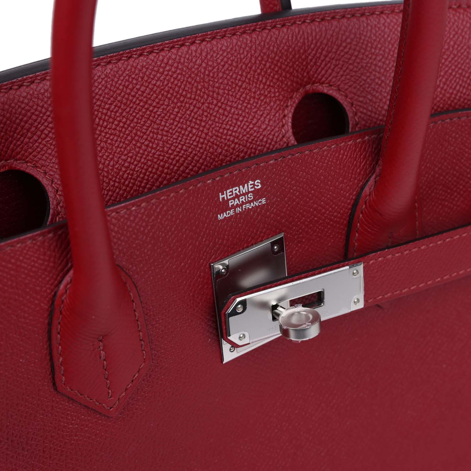 Hthtermès Birkin 30 Rouge Grenat Epsom Palladium Hardware