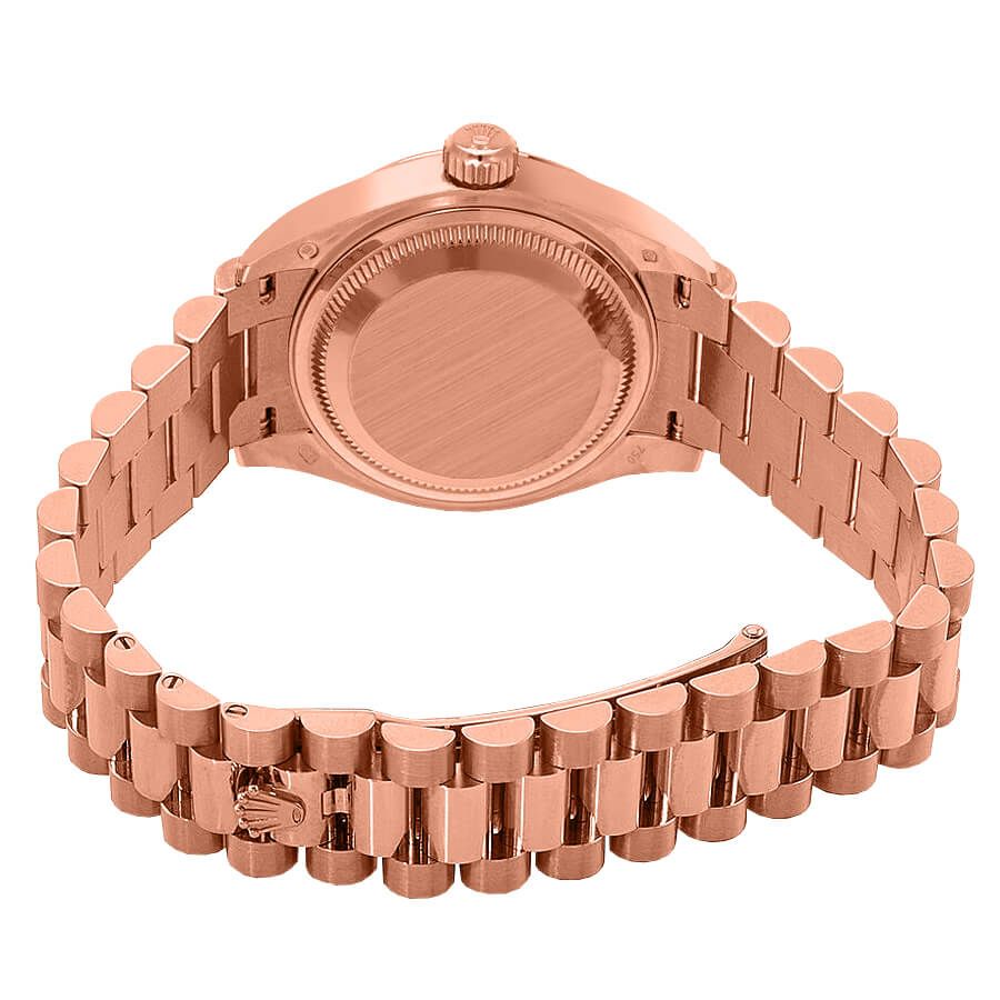 Lady-Datejust 28 Pave Everose Gold President Women's Watch 279135RBR