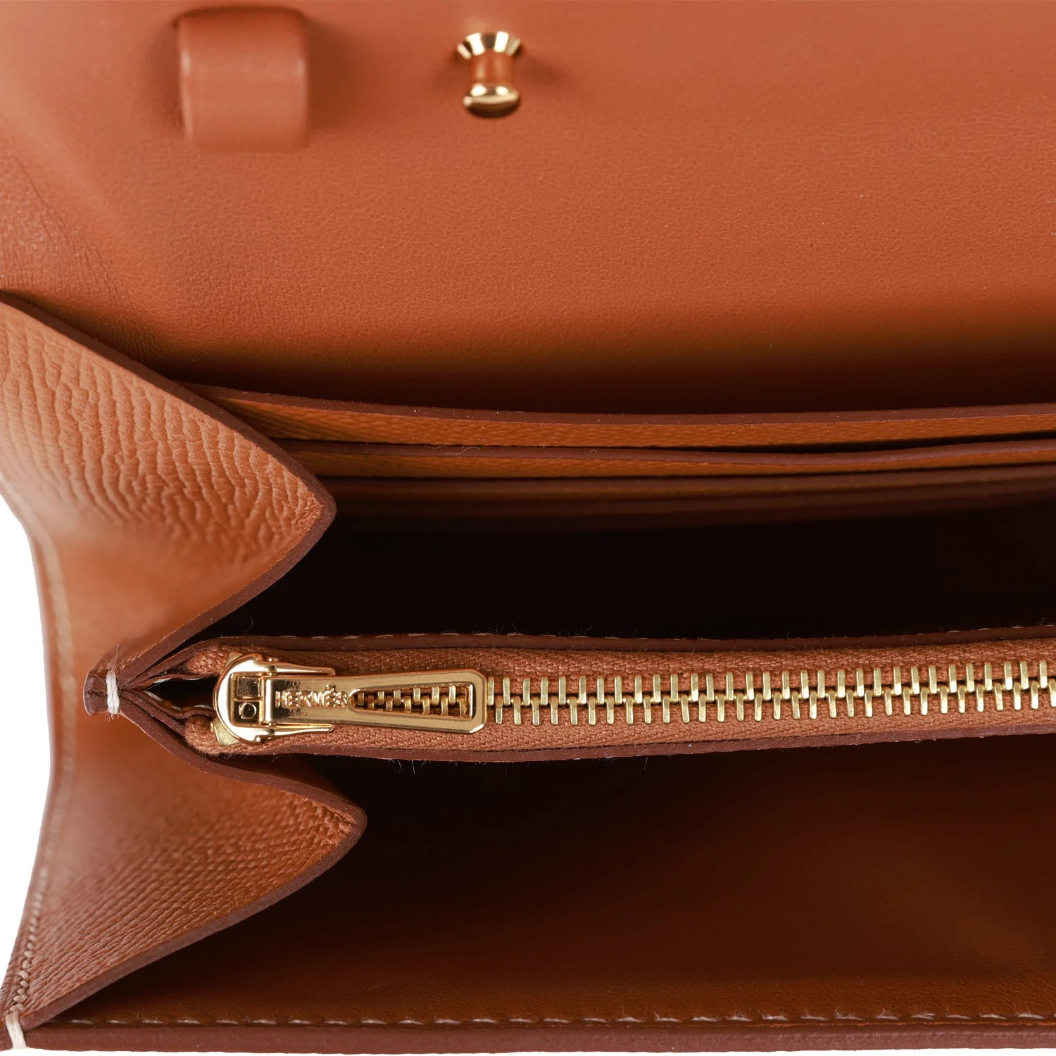 Her Constance Wallet To Go Gold Epsom Gold Hardware