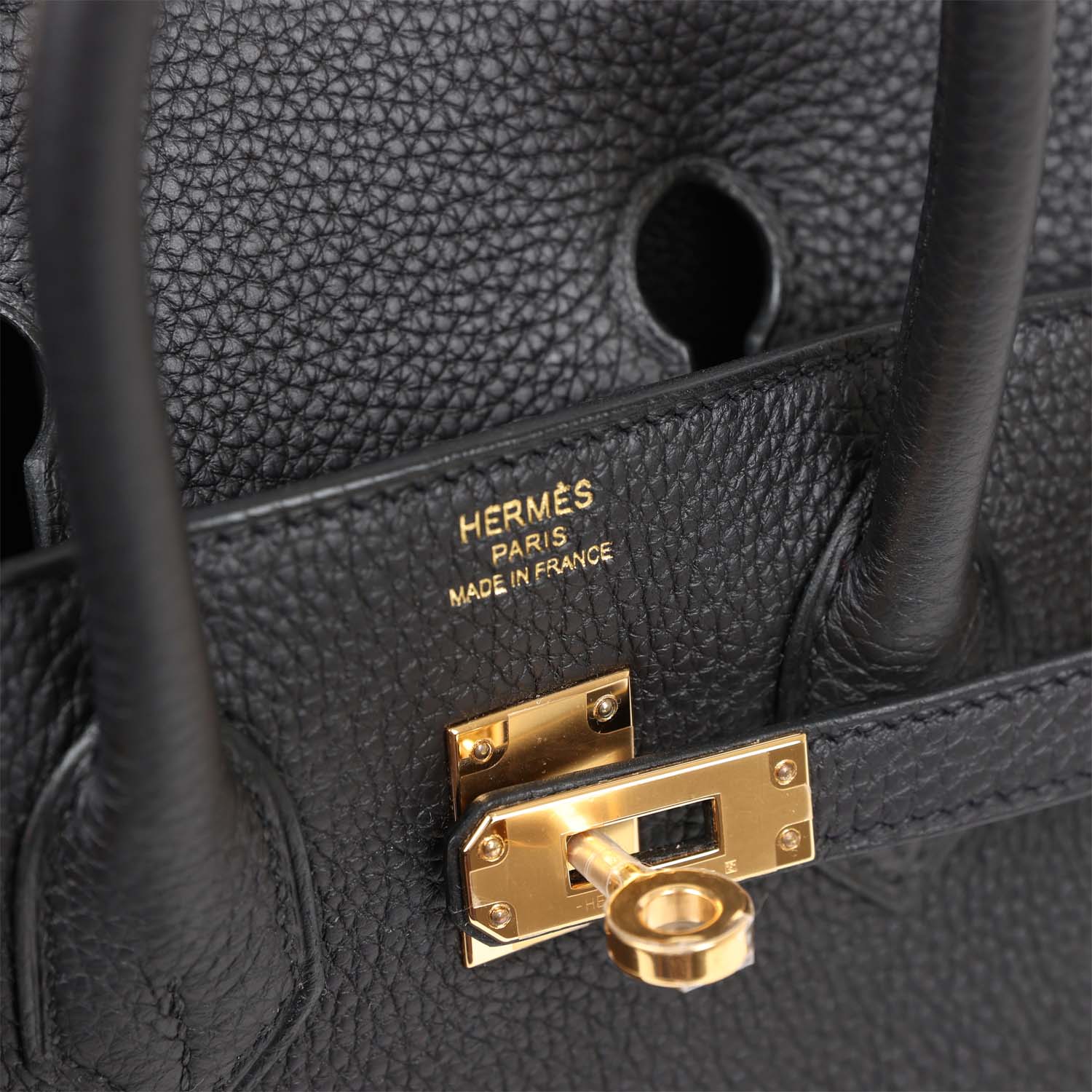 Her Birkin 25 Black Togo Gold Hardware