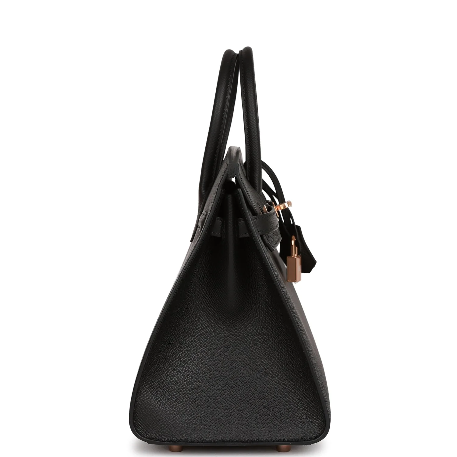 Her Birkin Sellier 25 Black Epsom Rose Gold Hardware