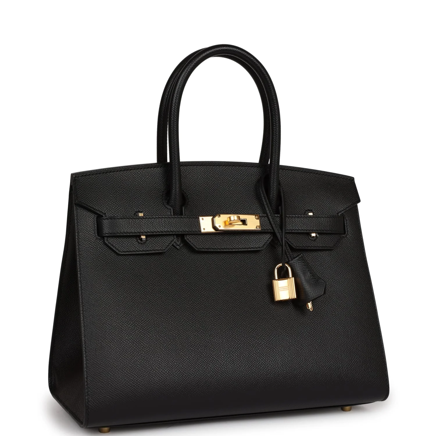 Her Birkin Sellier 30 Black Epsom Gold Hardware