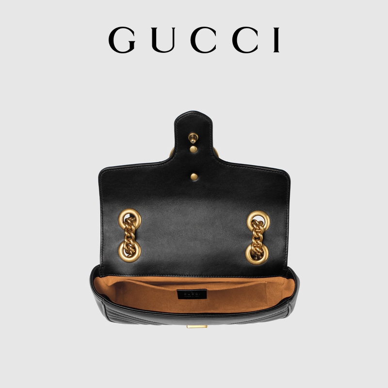 GG Marmont Matelass Black Mini Bag