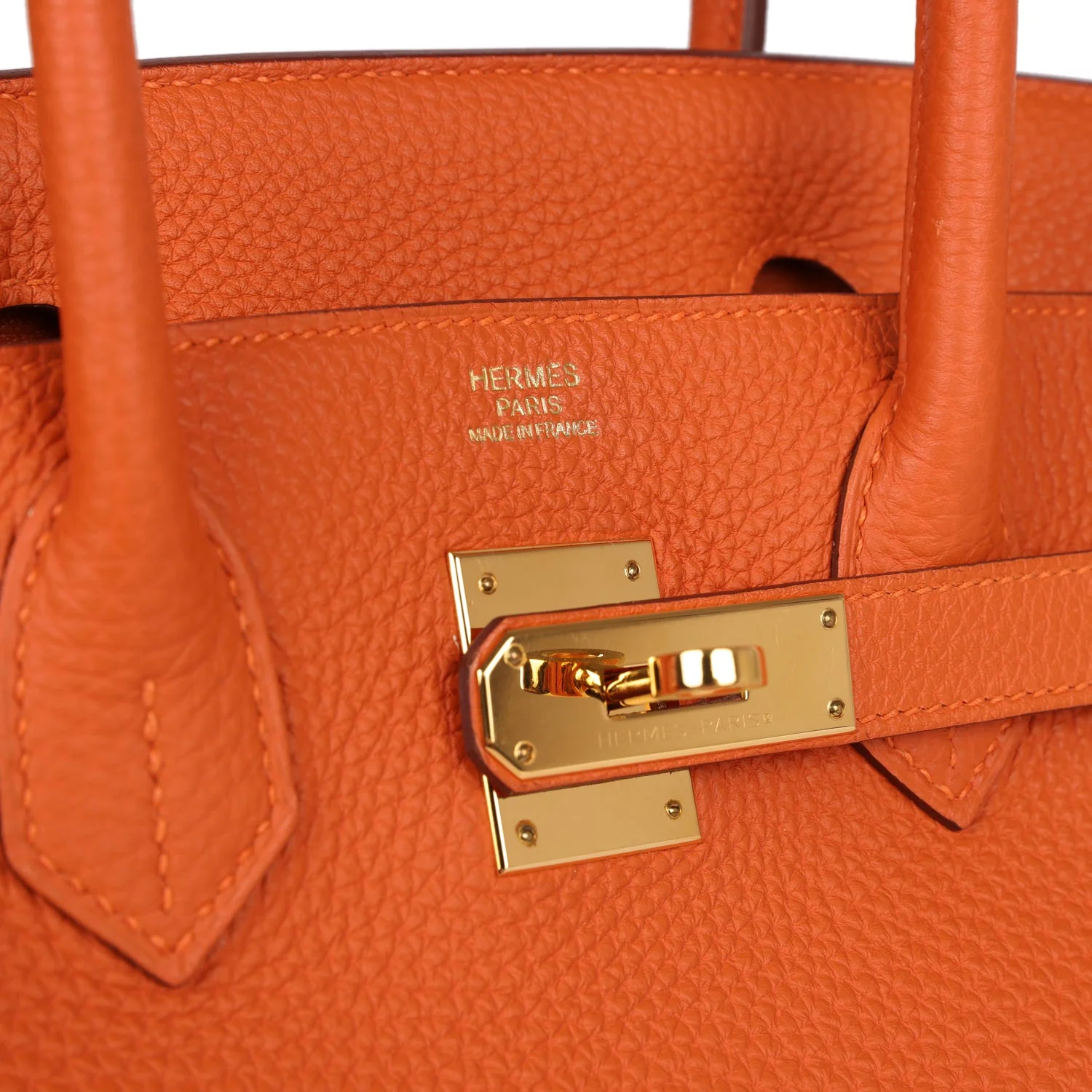 Her Birkin 30 Orange Togo Gold Hardware