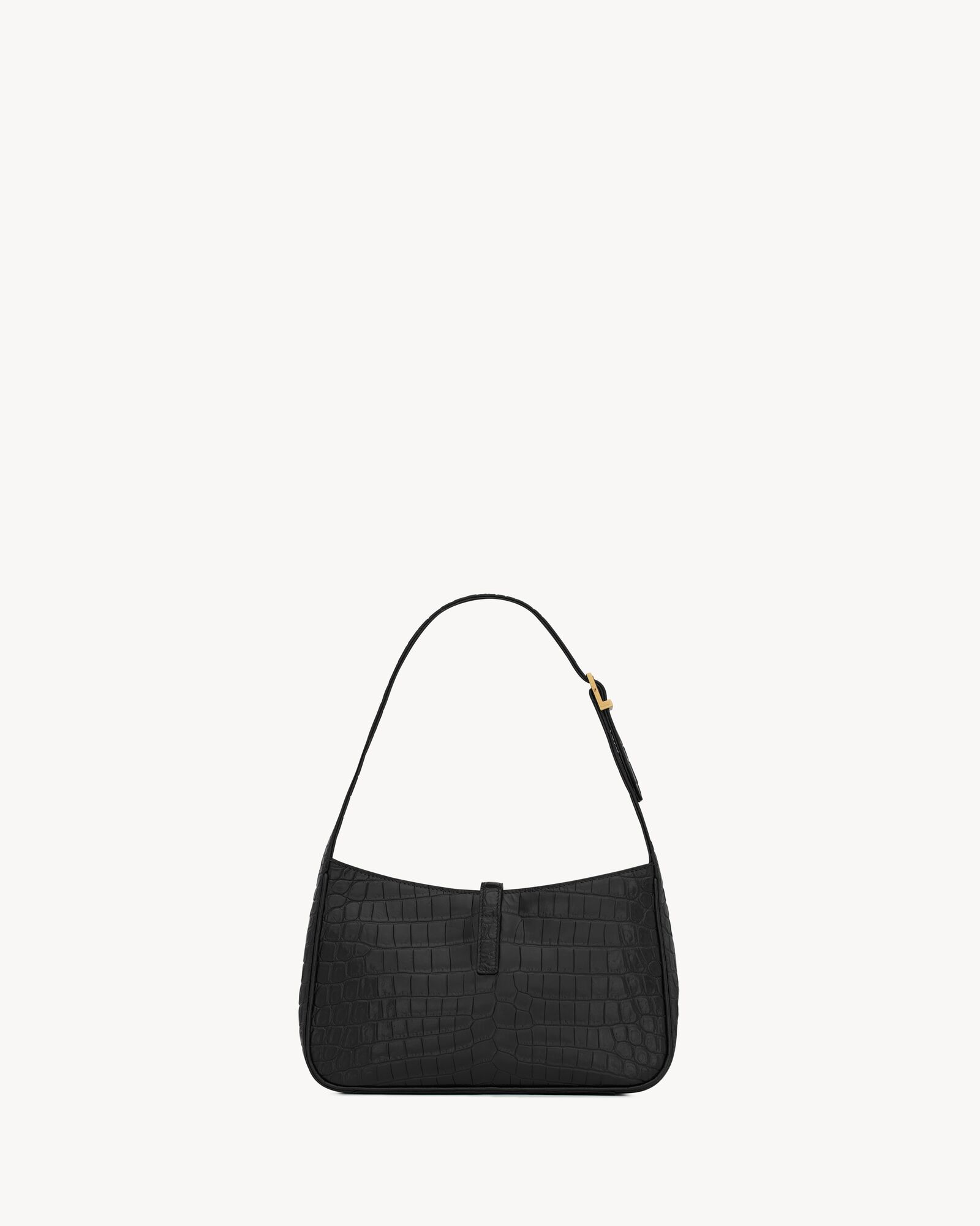 LE 5 À 7 IN CROCODILE-EMBOSSED SHINY LEATHER
