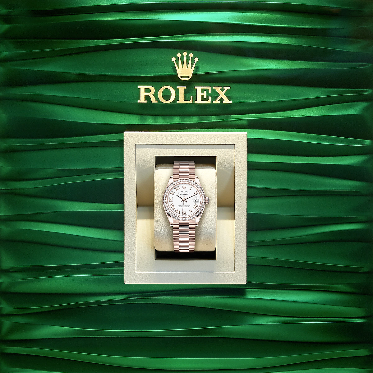 Datejust 31, 18kt Everose Gold, Ref# 278285RBR-0008