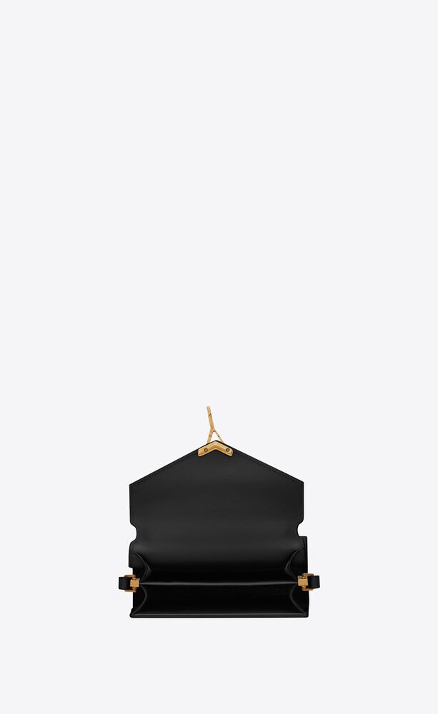 CASSANDRA MINI TOP HANDLE BAG IN GRAIN DE POUDRE EMBOSSED LEATHER