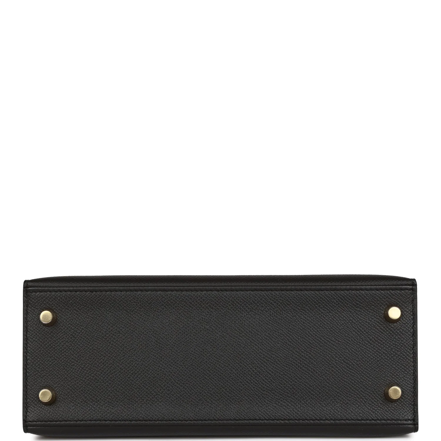 Her Kelly Sellier 25 Black Epsom Gold Hardware