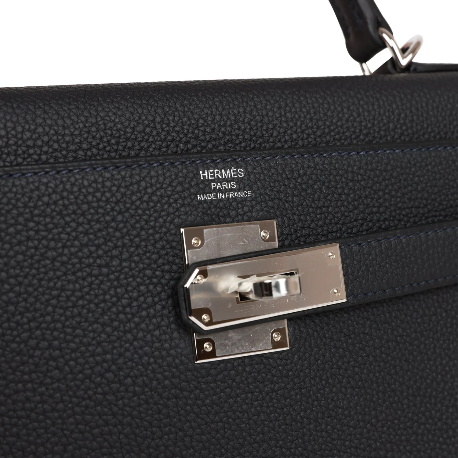 Her Kelly Retourne 28 Caban Togo Palladium Hardware