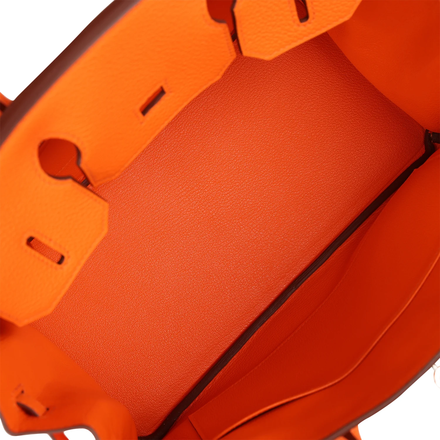 Her Birkin 30 Orange Minium Togo Palladium Hardware