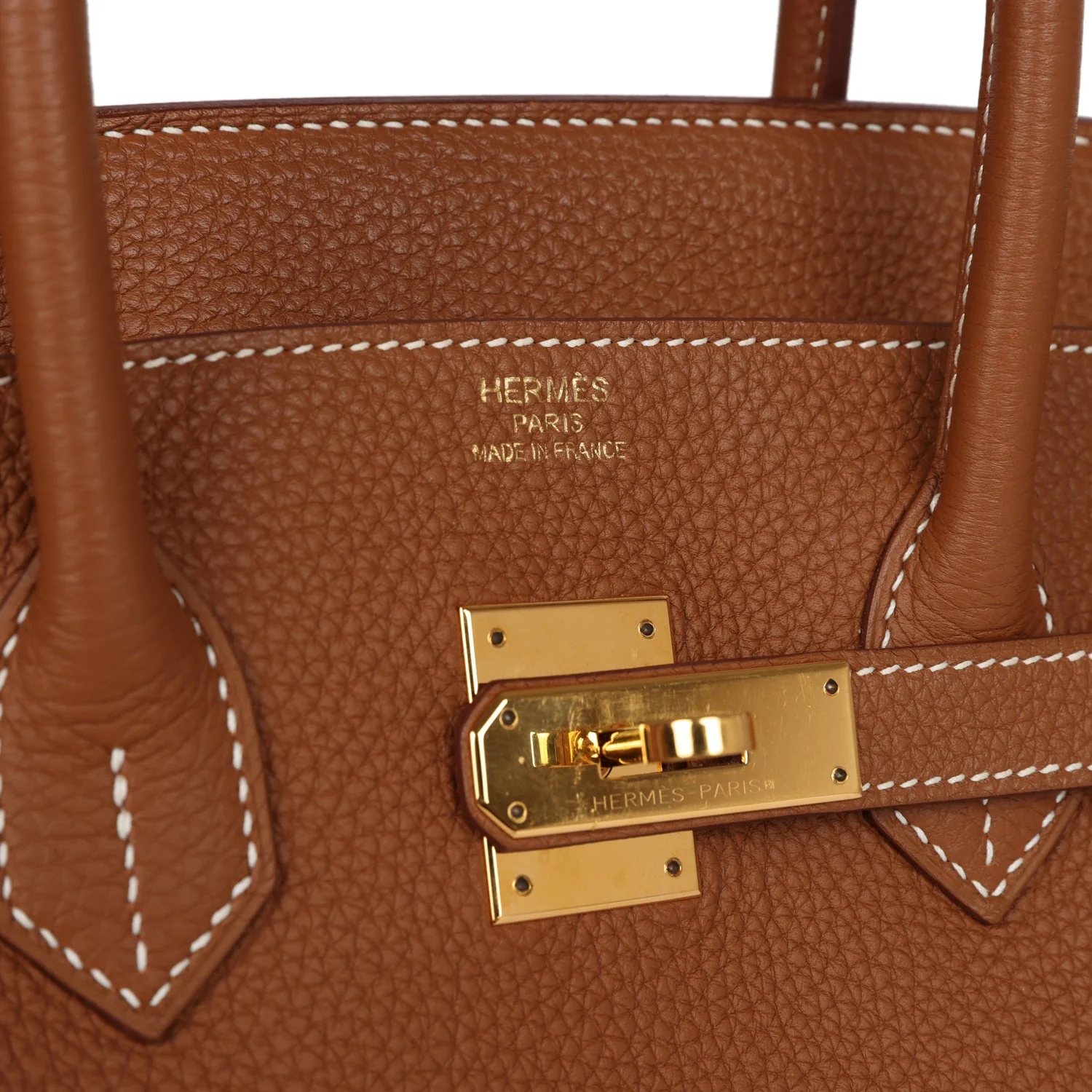 Pre-owned Her Birkin 35 Gold Togo Gold Hardware