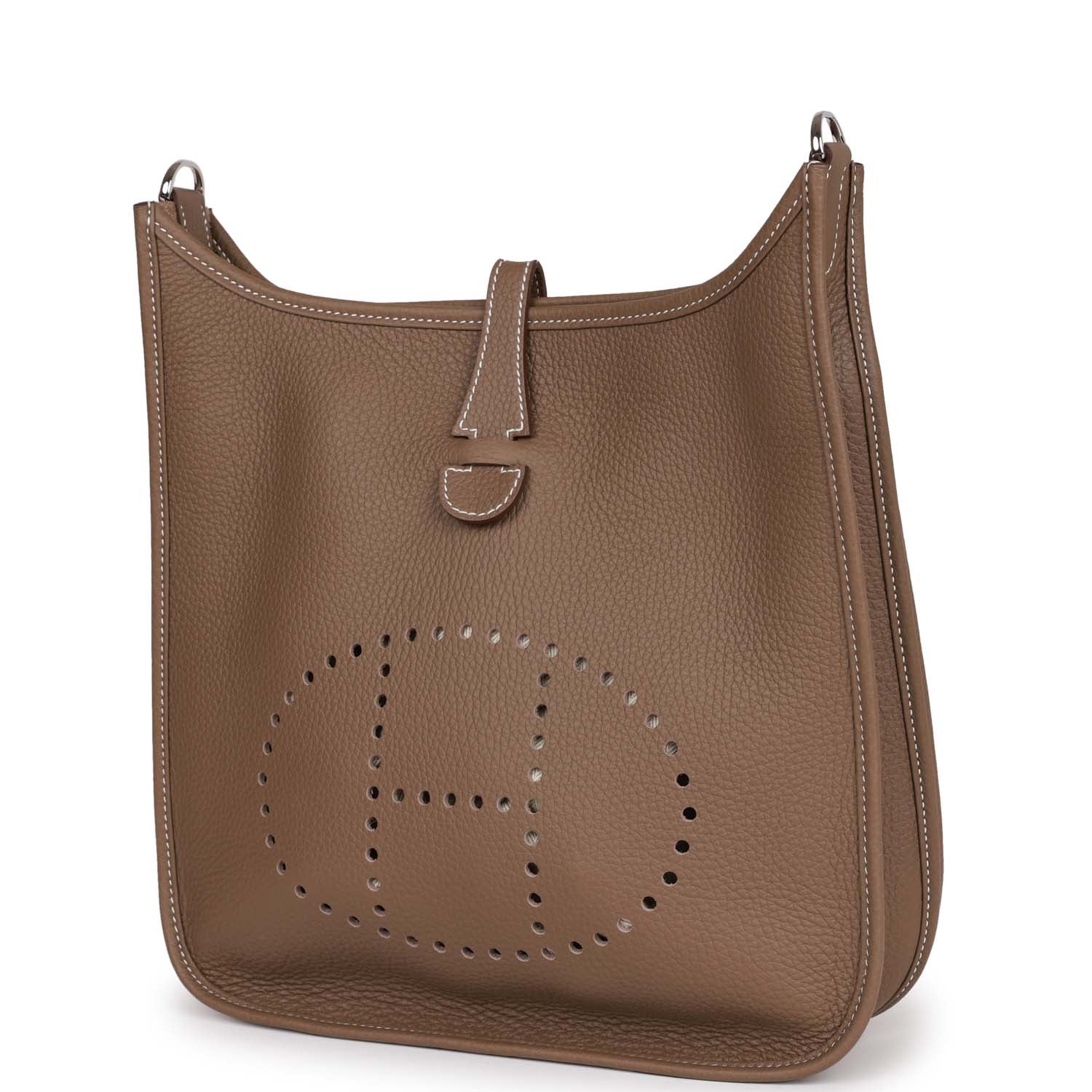 Her Evelyne III PM Etoupe Clemence Palladium Hardware