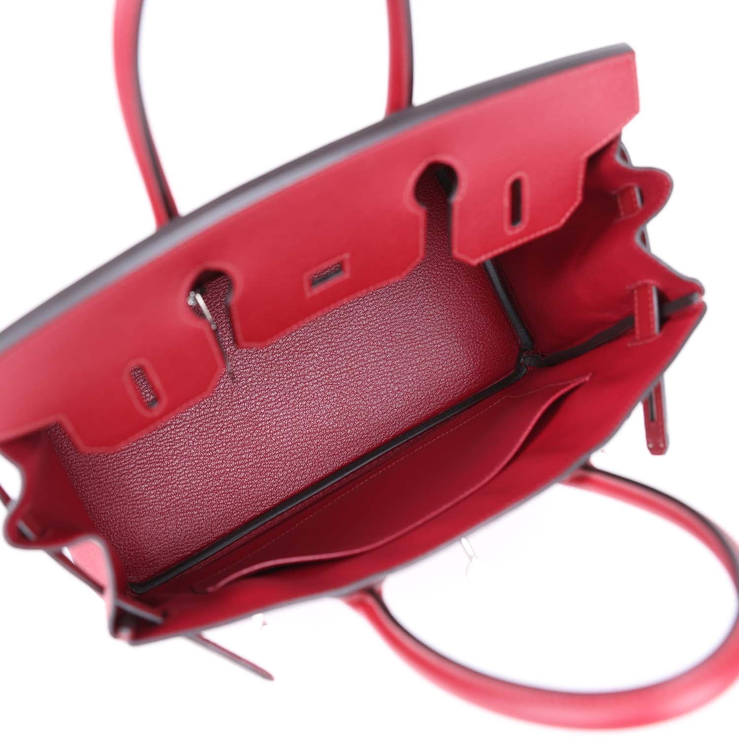 Hthtermès Birkin 30 Rouge Grenat Epsom Palladium Hardware