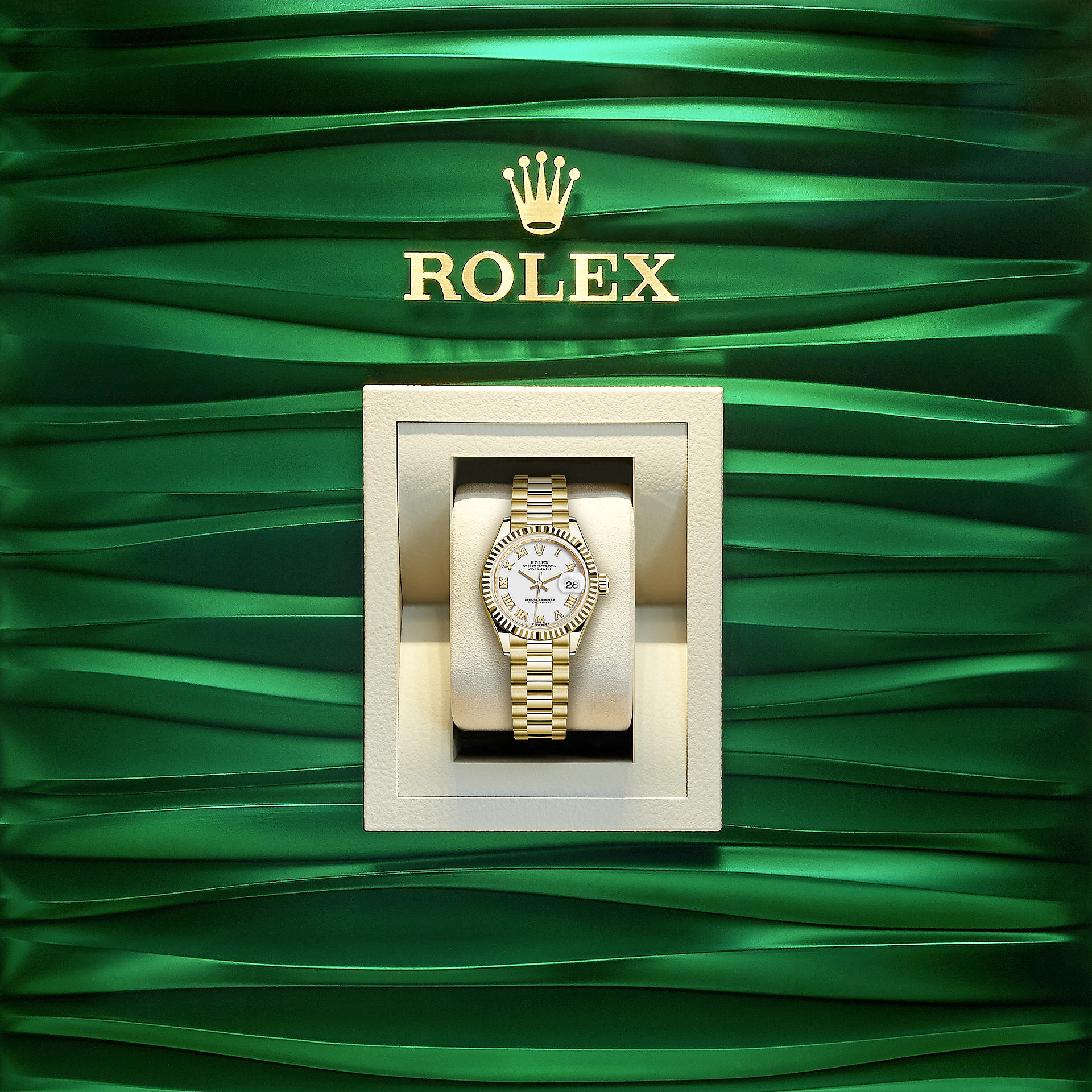 Lady-Datejust 28, 18k Yellow Gold, Ref# 279178-0029