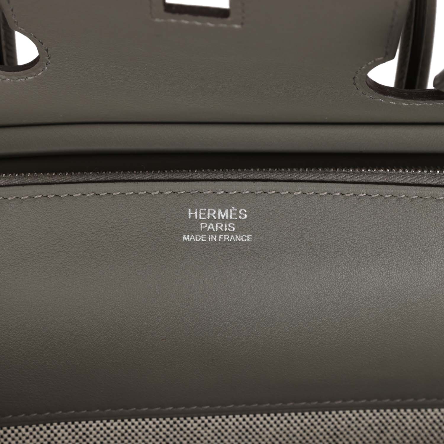 Her 3 En 1 Birkin 30 Gris Meyer Togo and Swift Palladium Hardware
