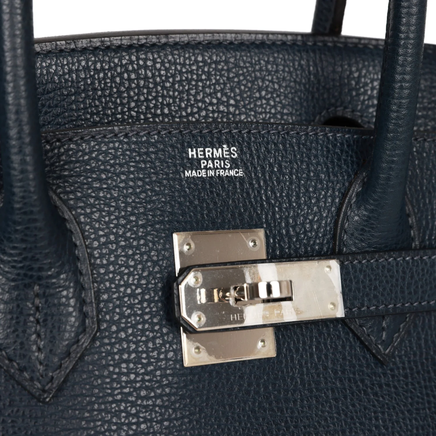 Her Birkin 30 Bleu Indigo Vache Liegee Palladium Hardware