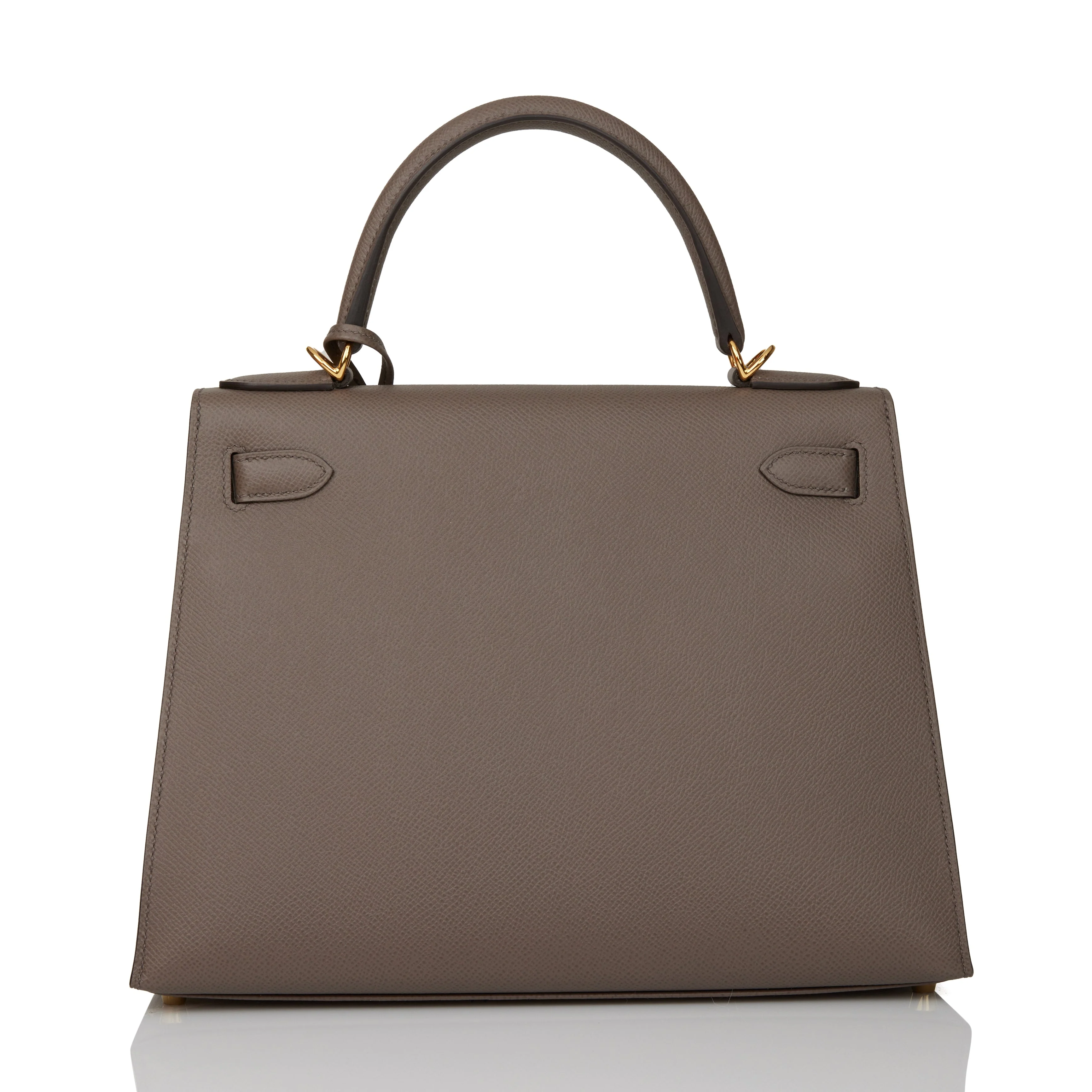 Her Kelly Sellier 28 Etain Epsom Gold Hardware